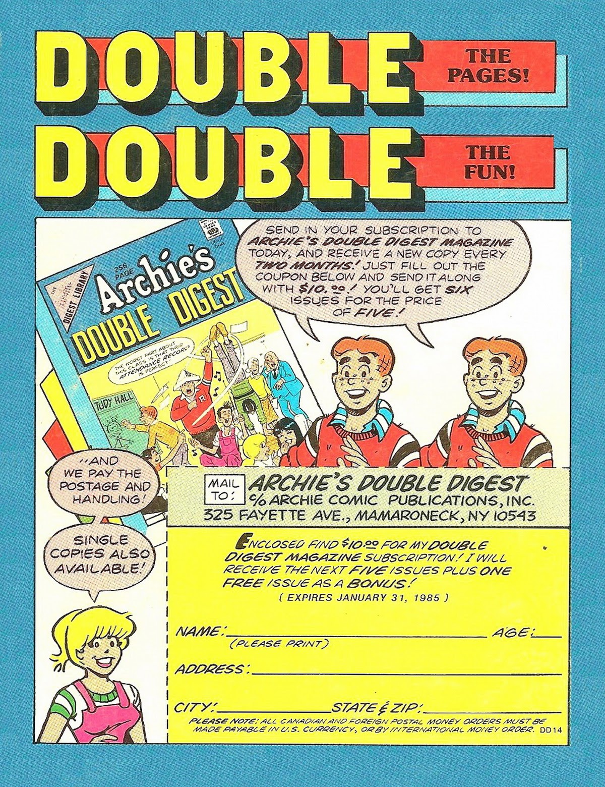 Read online Archie's Double Digest Magazine comic -  Issue #14 - 257