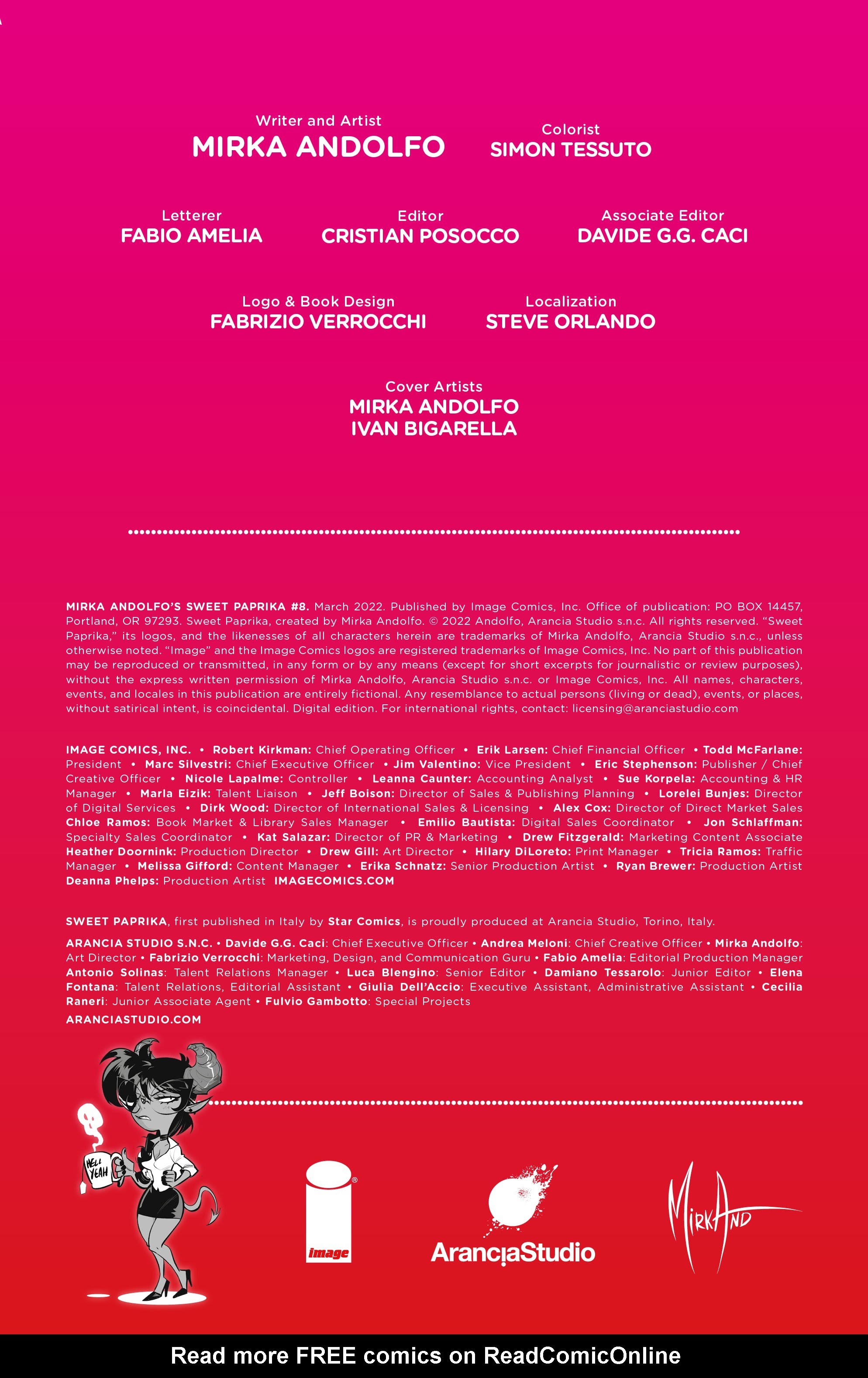 Read online Mirka Andolfo's Sweet Paprika comic -  Issue #8 - 2