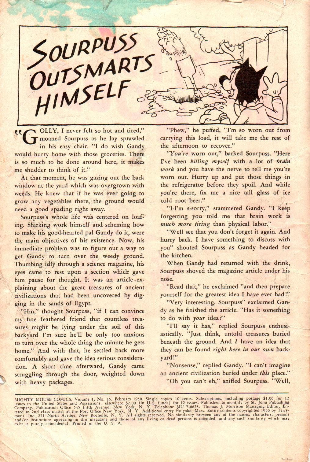 Read online Paul Terry's Mighty Mouse Comics comic -  Issue #15 - 2