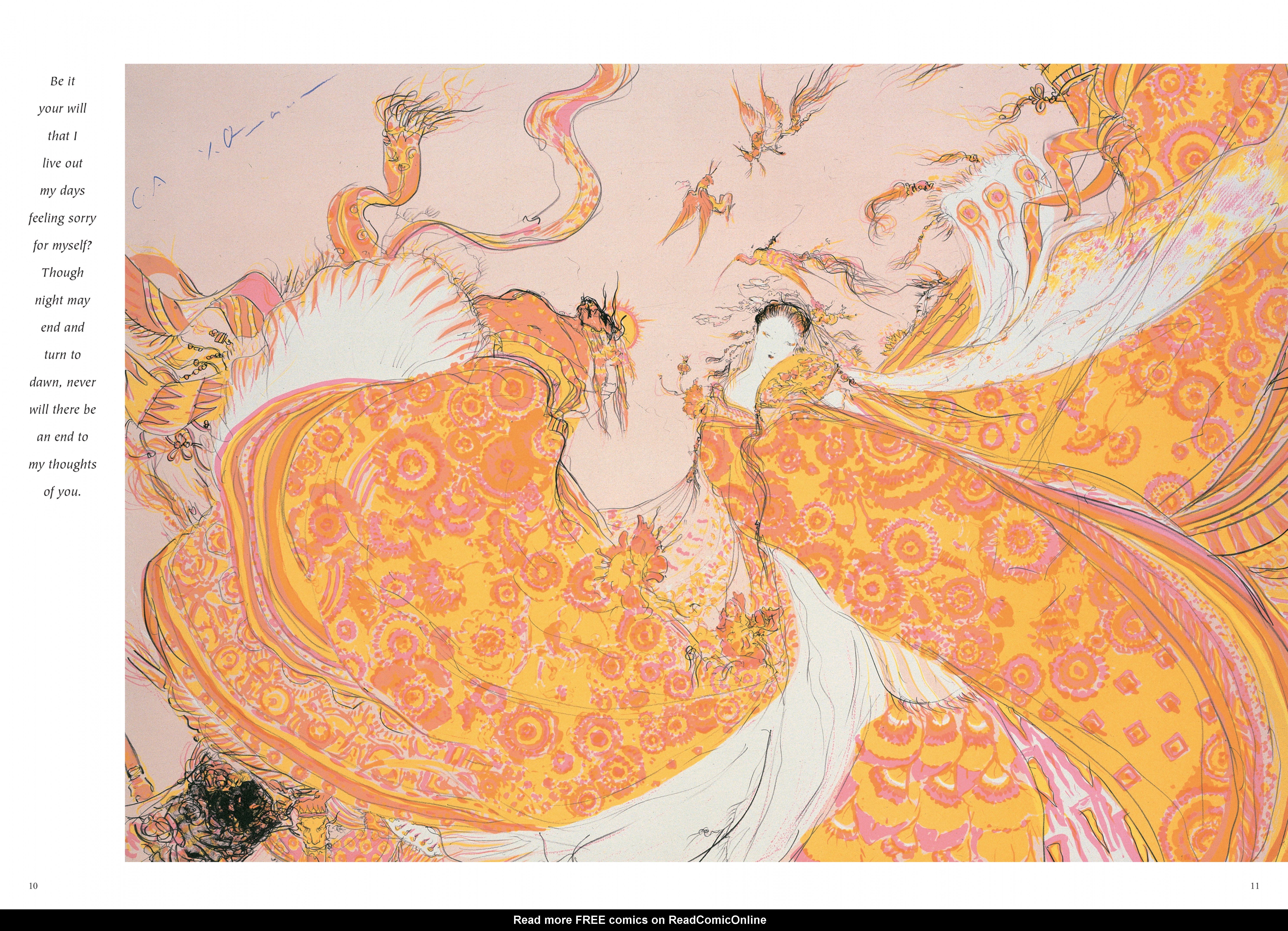 Read online Elegant Spirits: Amano's Tale of Genji and Fairies comic -  Issue # TPB - 10