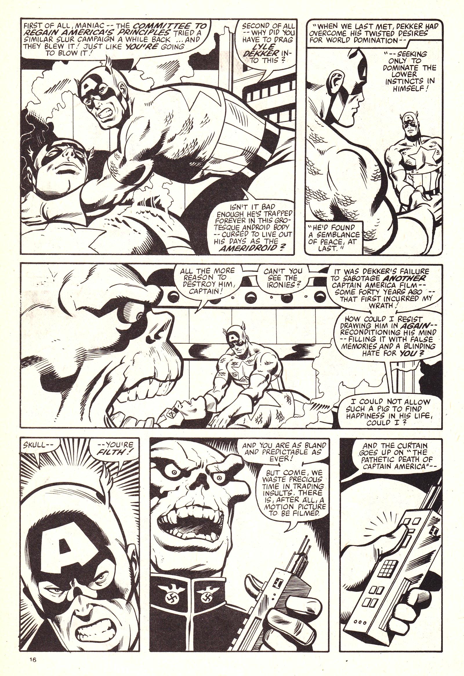 Read online Captain America (1981) comic -  Issue #38 - 16
