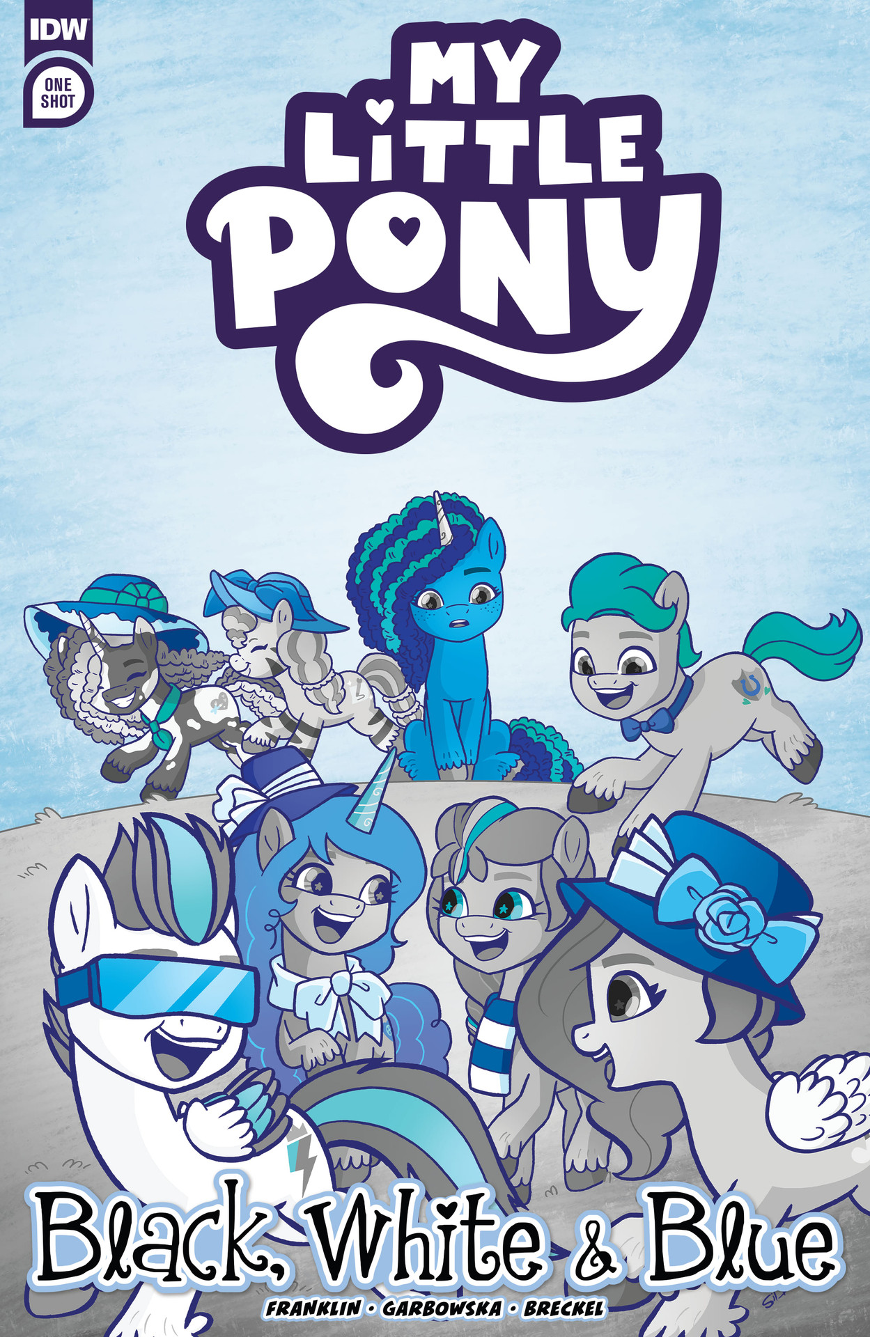 Read online My Little Pony: Black, White & Blue comic -  Issue # Full - 1