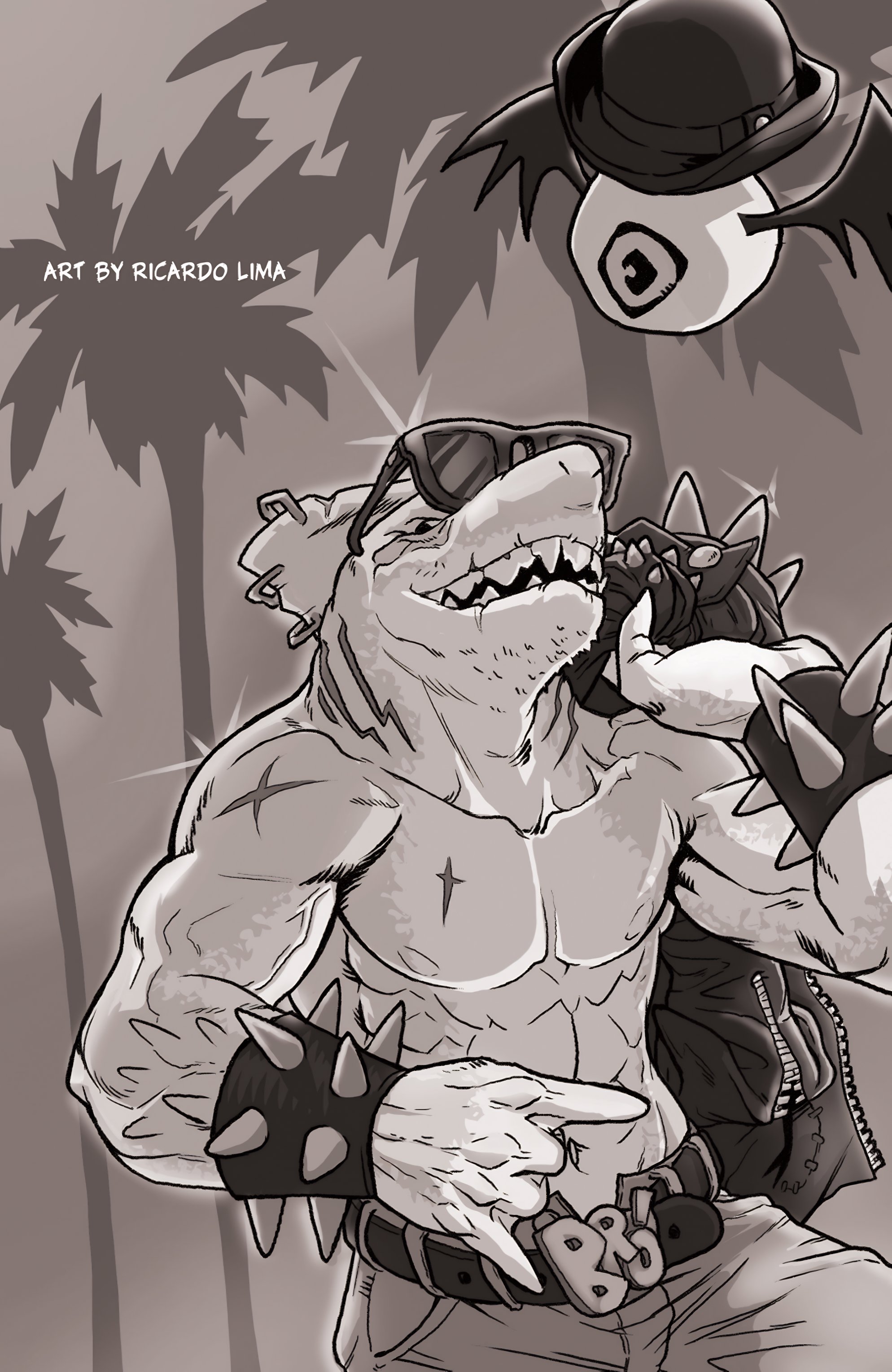 Read online Metalshark Bro: Assault On Hamzig Island comic -  Issue # TPB - 54