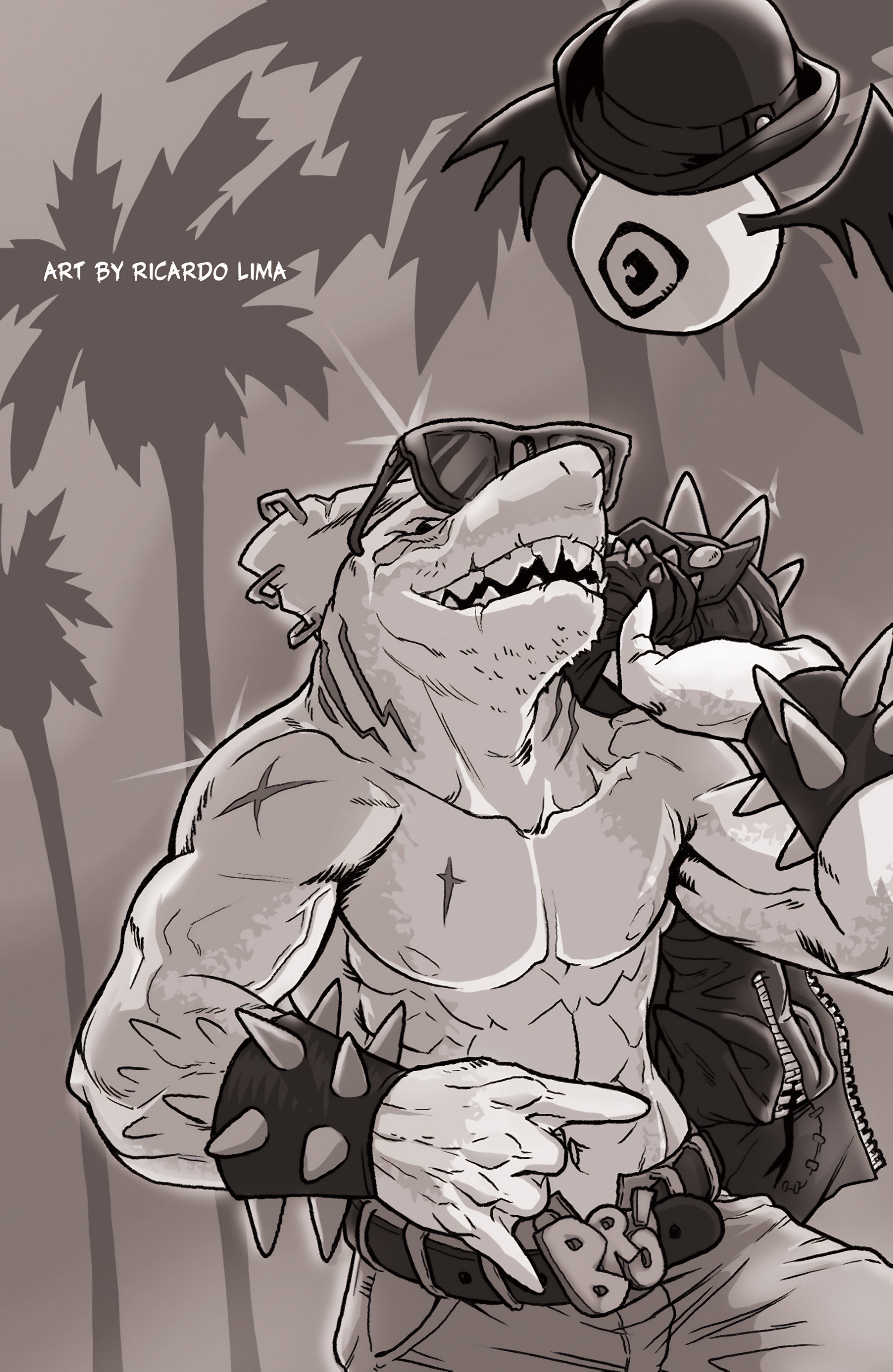 Read online Metalshark Bro: Assault On Hamzig Island comic -  Issue # TPB - 54