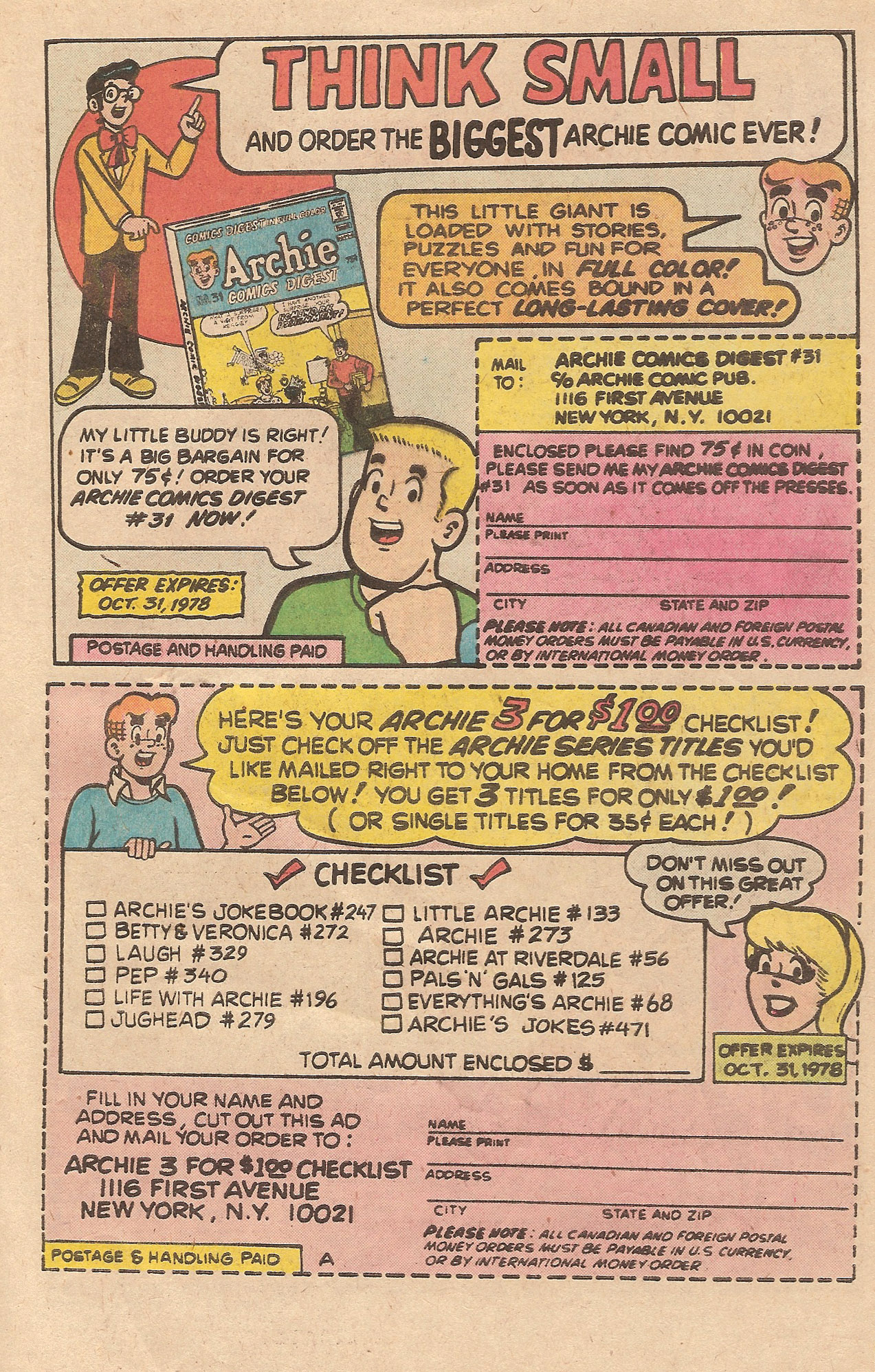 Read online Jughead's Jokes comic -  Issue #59 - 27