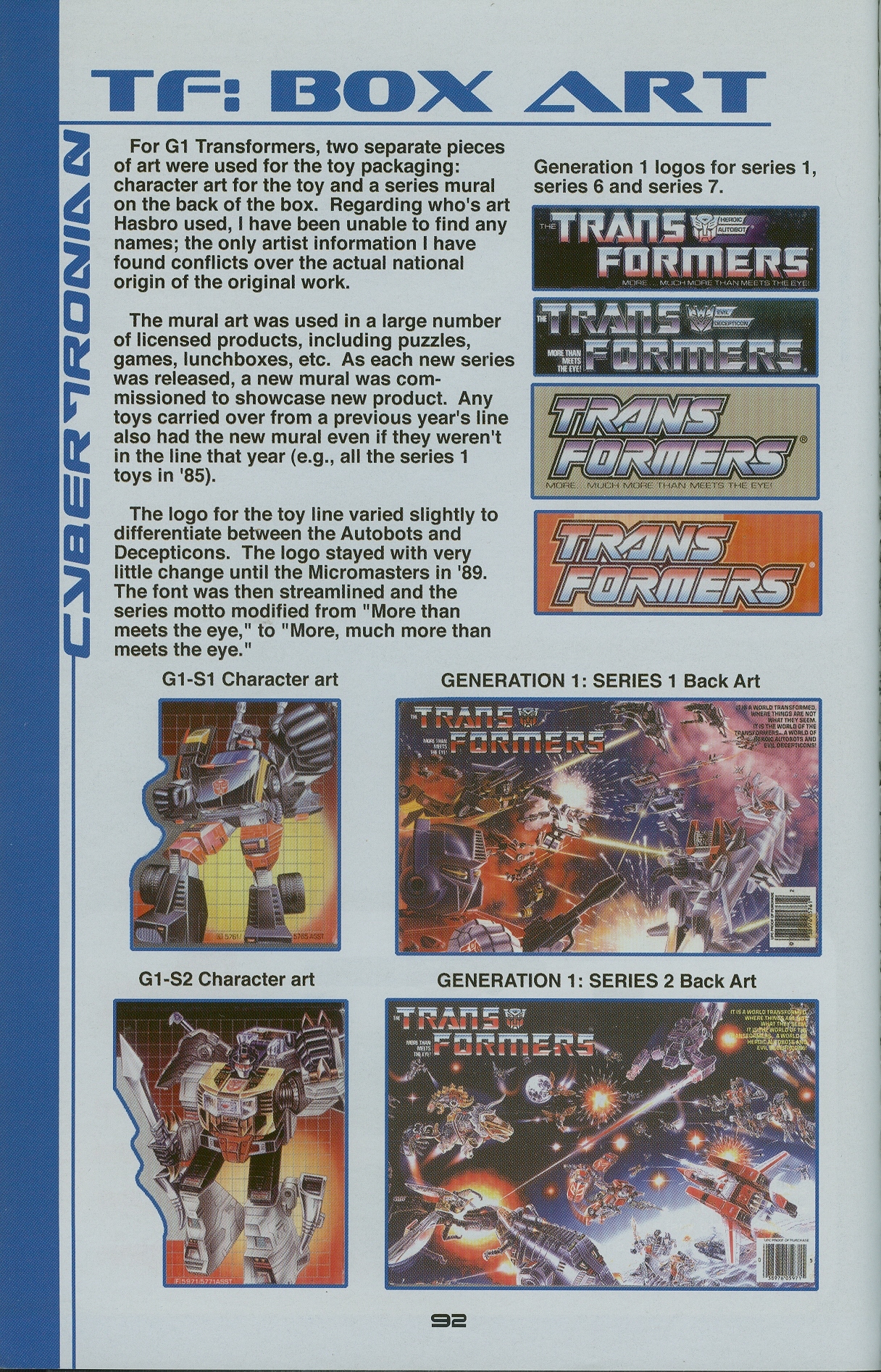 Read online Cybertronian: An Unofficial Transformers Recognition Guide comic -  Issue #5 - 91
