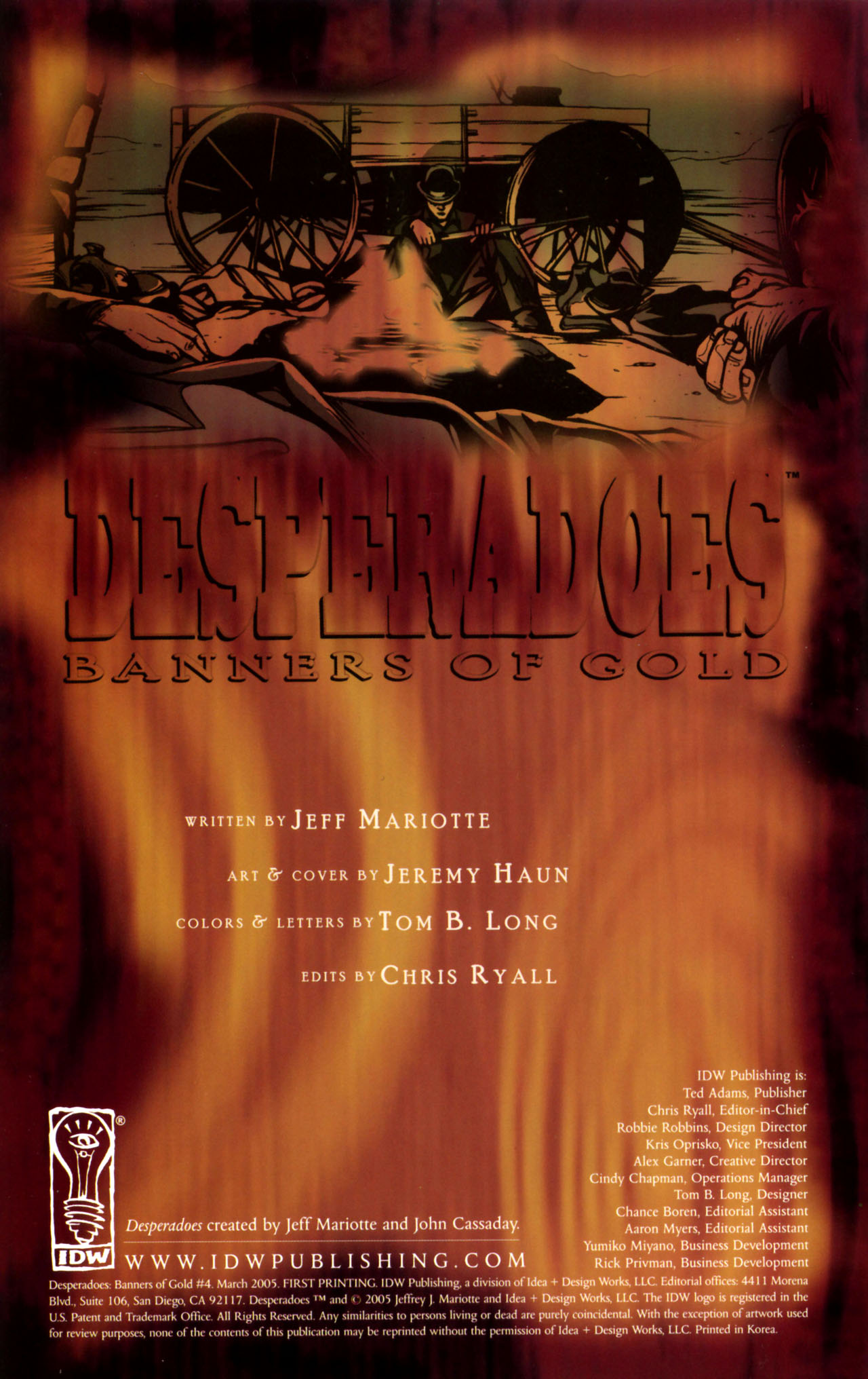 Read online Desperadoes: Banners of Gold comic -  Issue #4 - 2