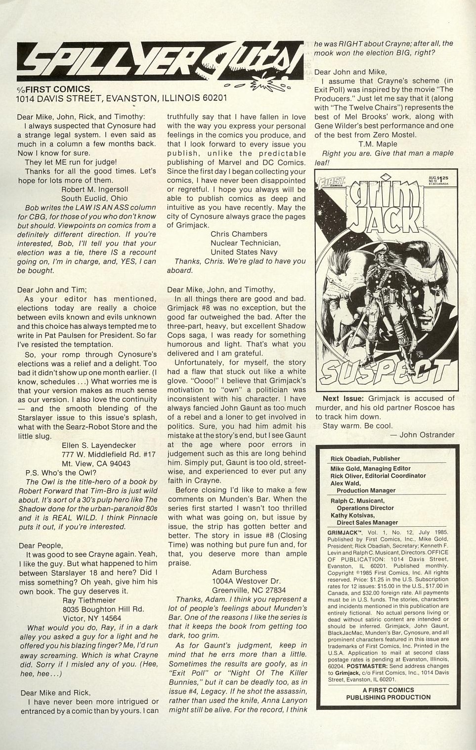Read online Grimjack comic -  Issue #12 - 2