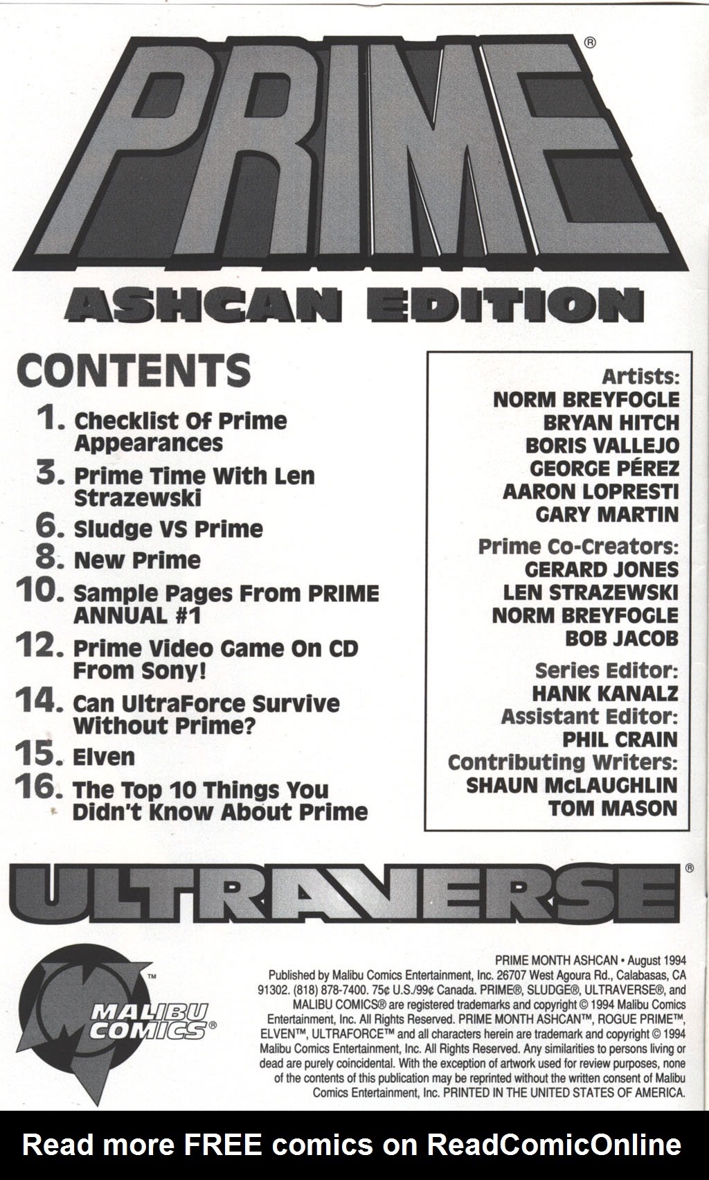 Read online Prime Month Ashcan comic -  Issue # Full - 3