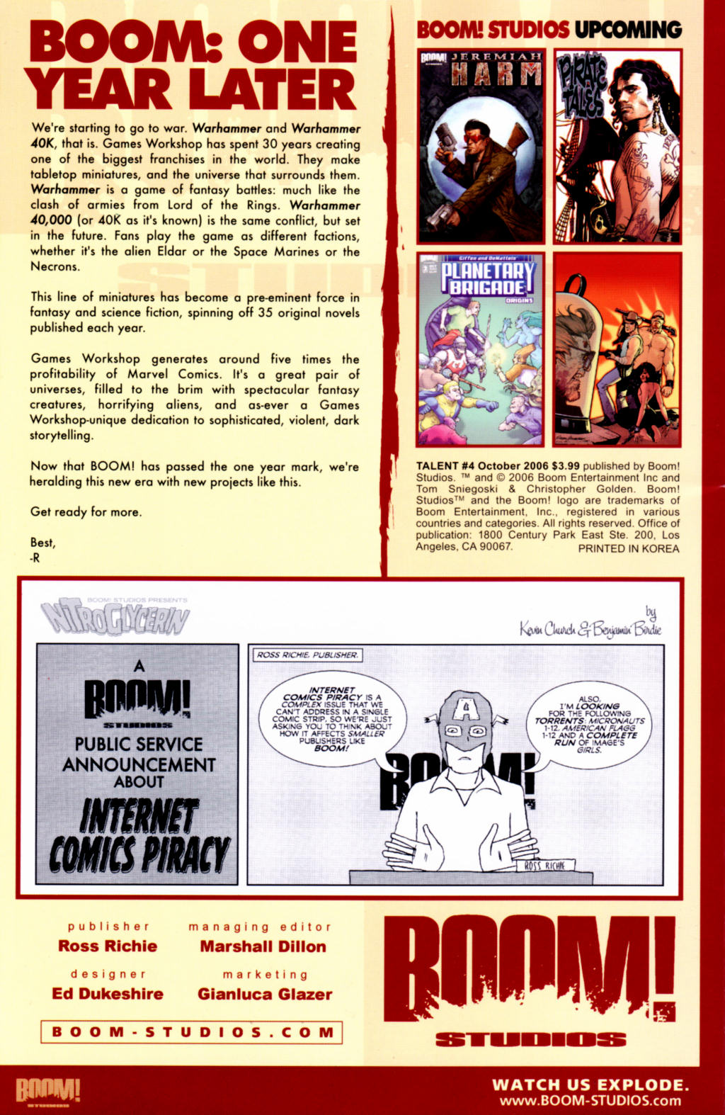 Read online Talent comic -  Issue #4 - 2