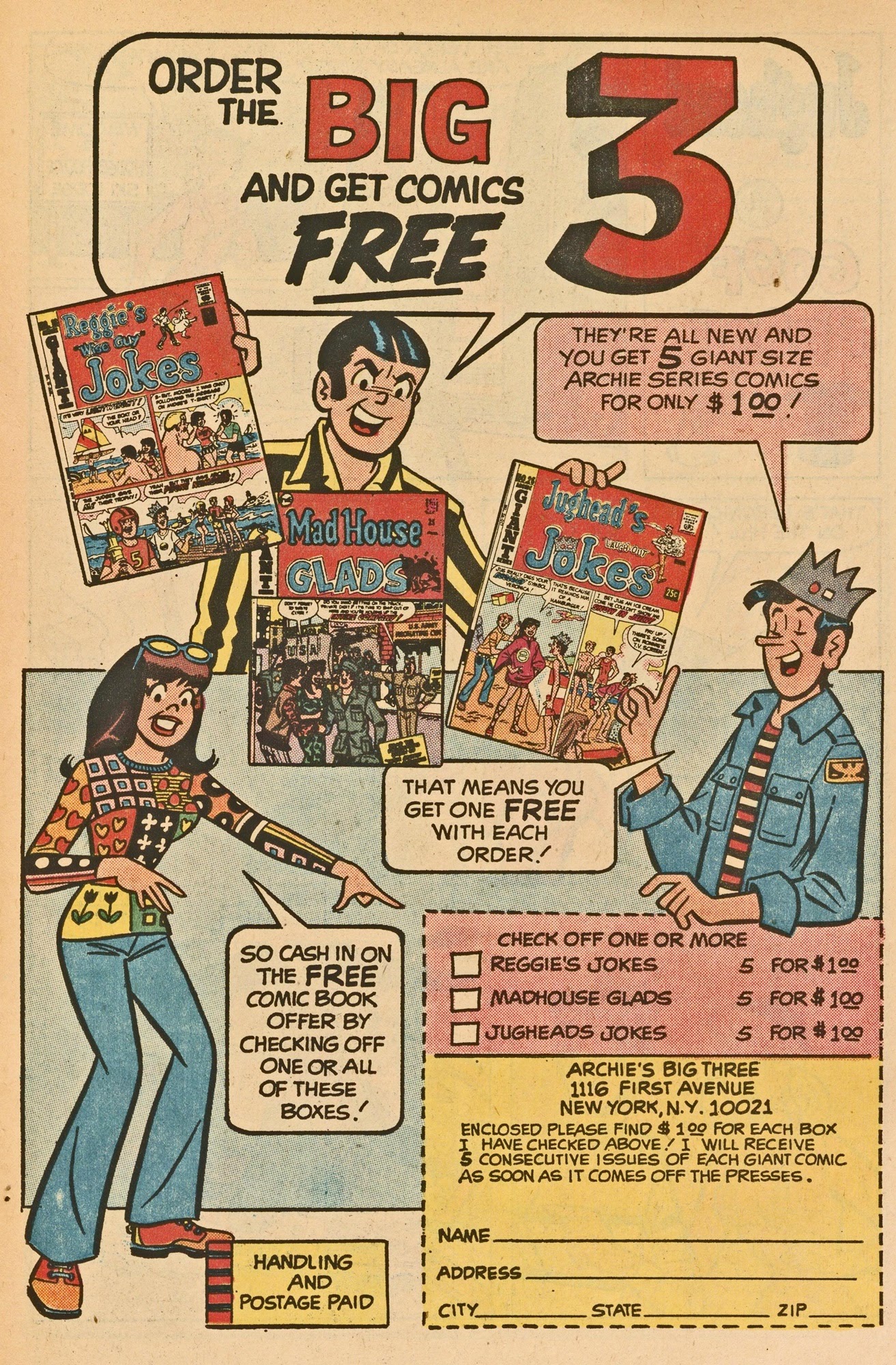 Read online Jughead's Jokes comic -  Issue #28 - 23
