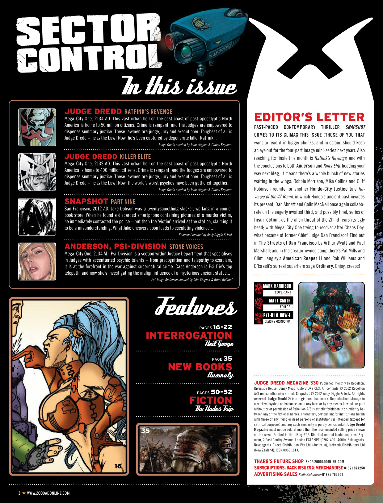 Read online Judge Dredd Megazine (Vol. 5) comic -  Issue #330 - 3