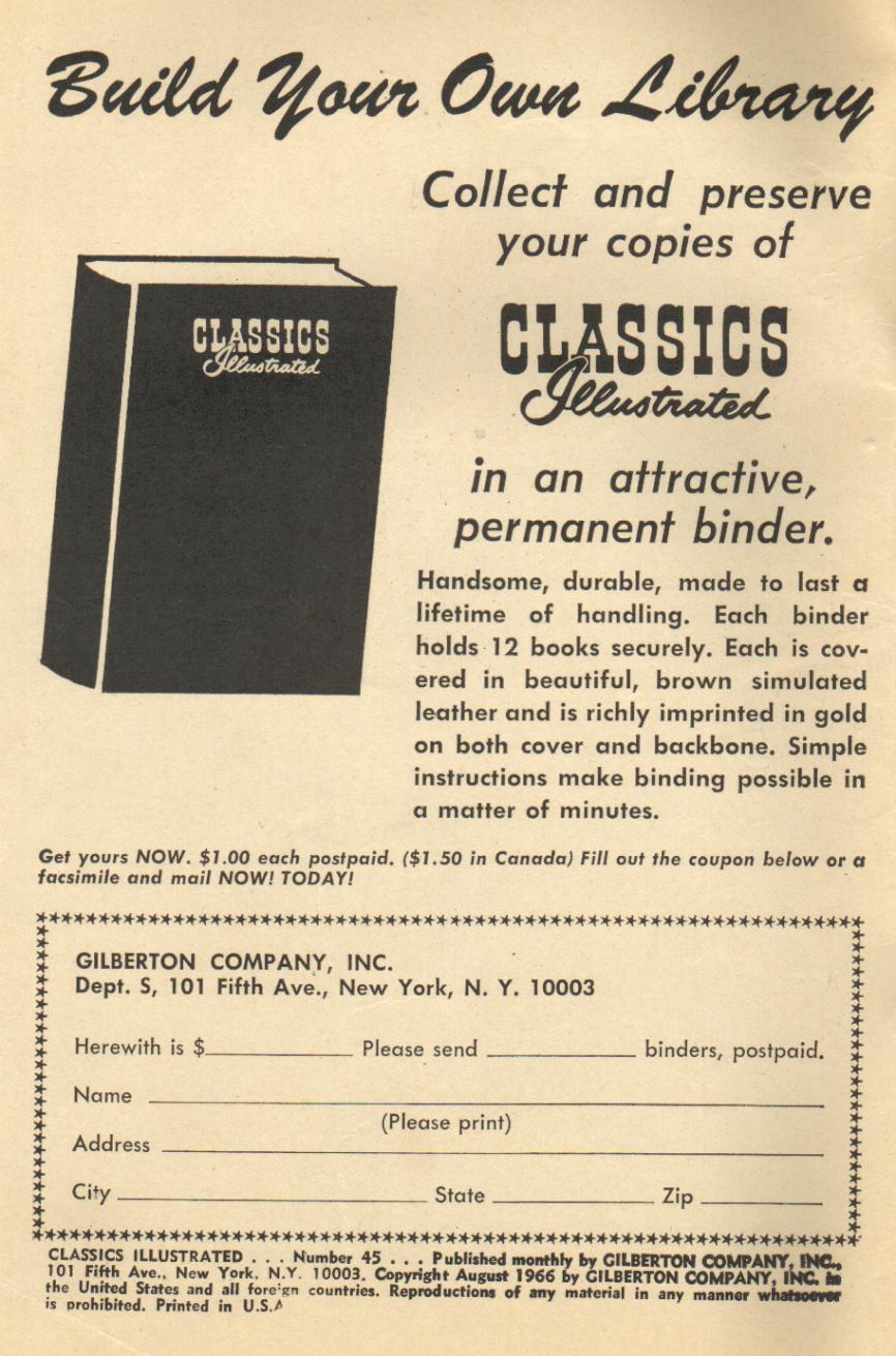 Read online Classics Illustrated comic -  Issue #45 - 2