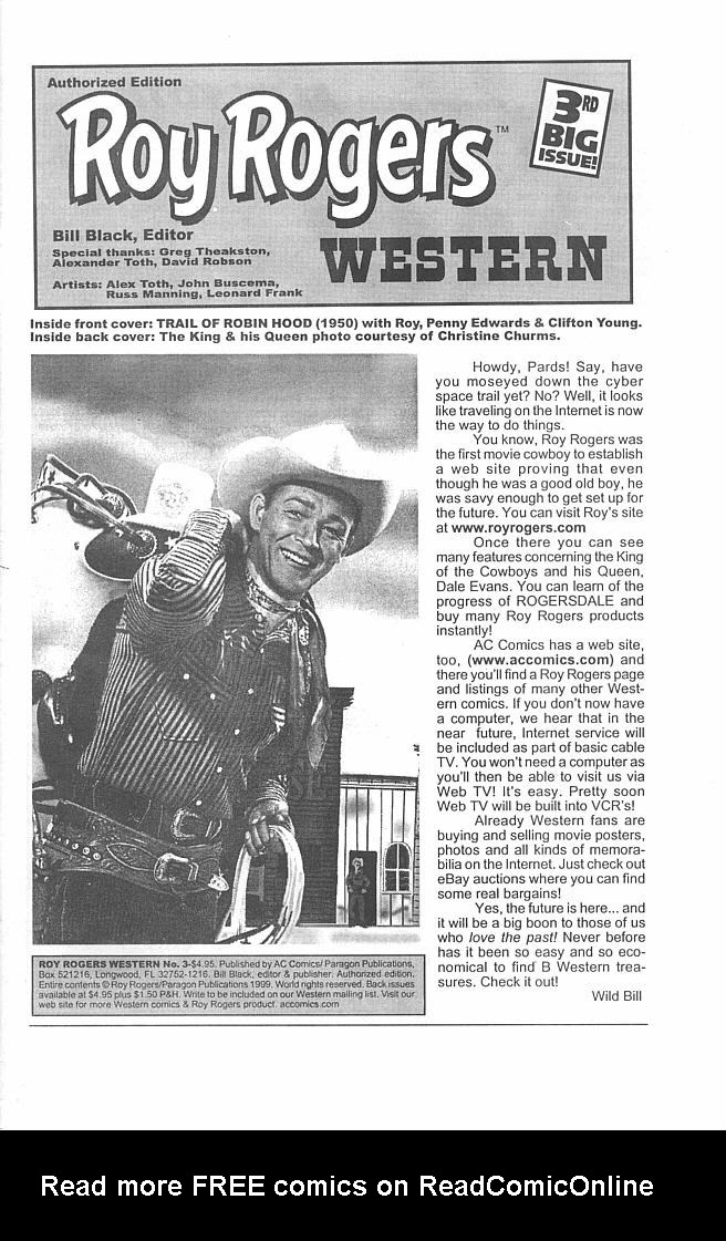 Read online Roy Rogers Western comic -  Issue #3 - 3