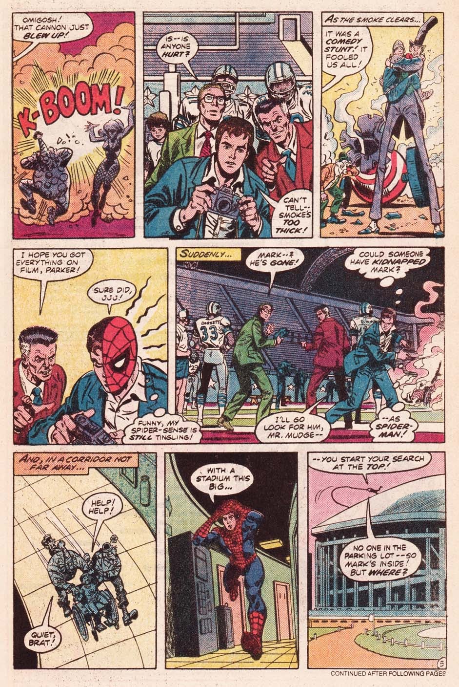 Read online Spider-Man and the Dallas Cowboys: "Danger in Dallas" comic -  Issue # Full - 6