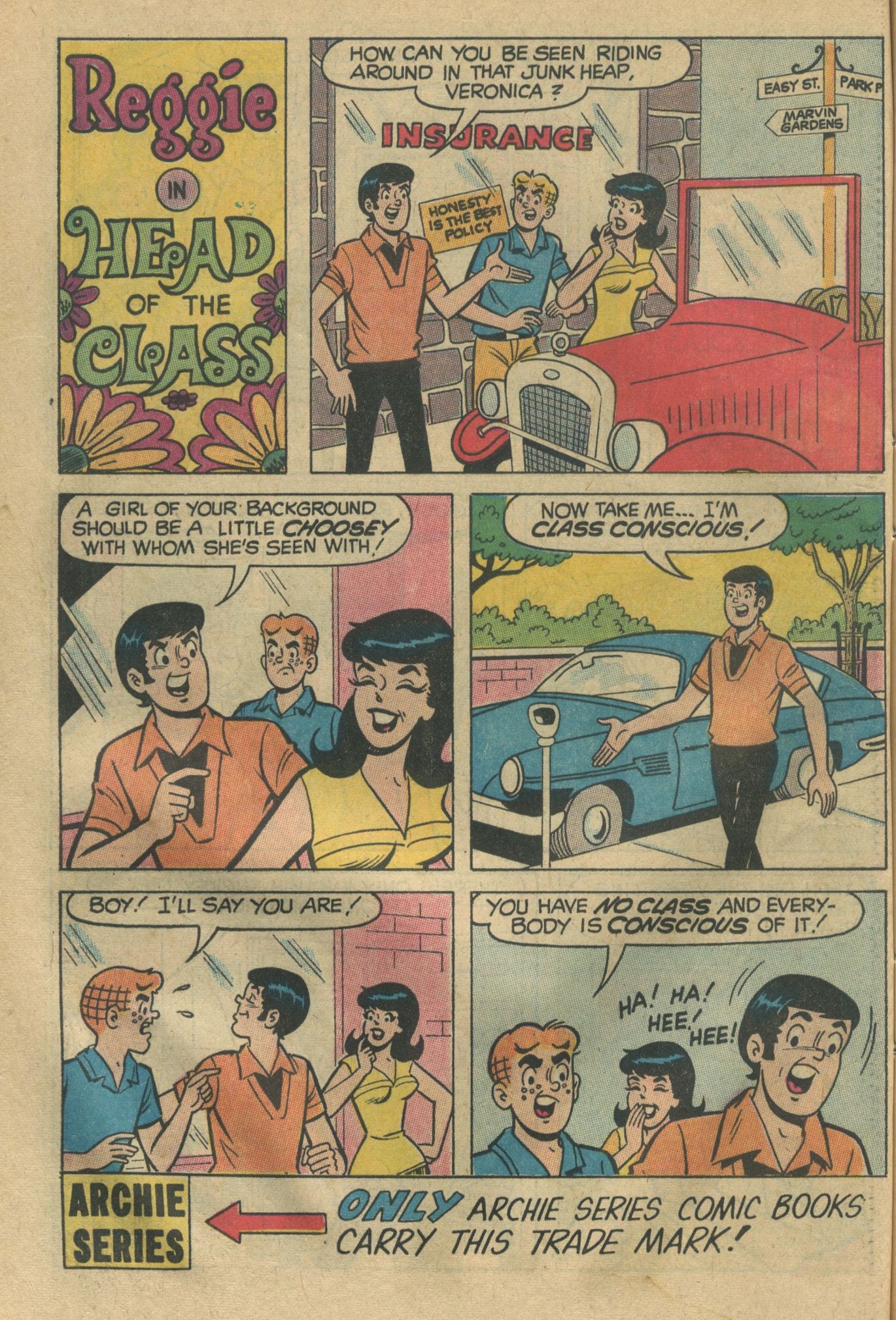 Read online Reggie's Wise Guy Jokes comic -  Issue #10 - 34