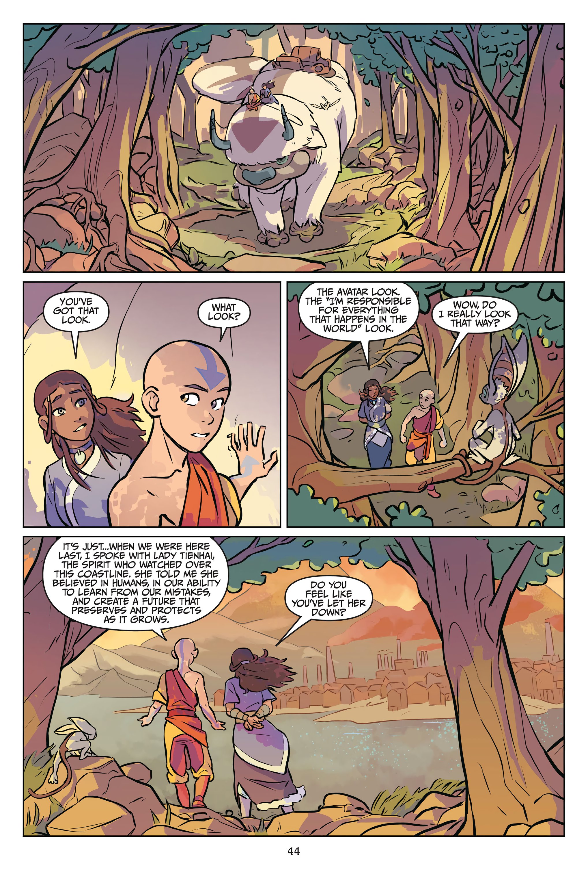 Read online Nickelodeon Avatar: The Last Airbender - Imbalance comic -  Issue # _Omnibus (Part 1) - 45