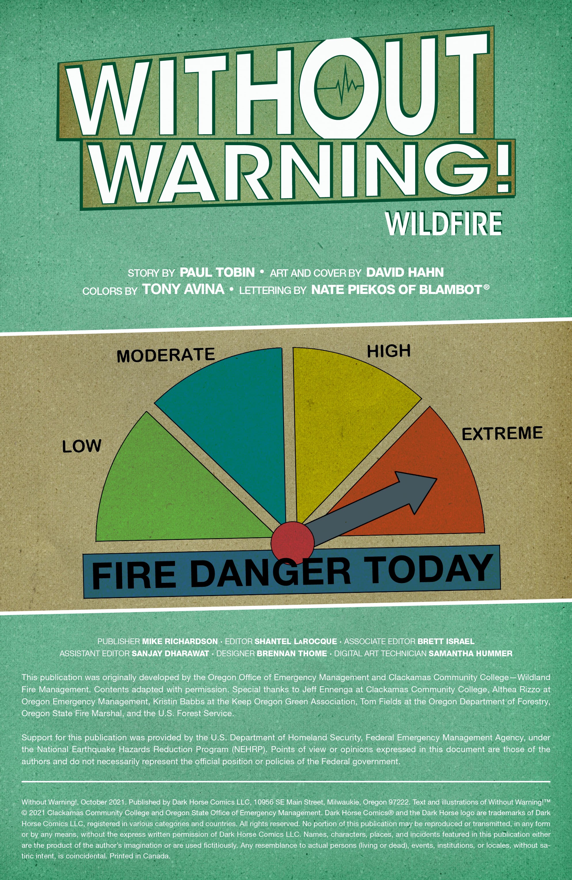 Read online Without Warning! comic -  Issue # Wildfire Safety - 2