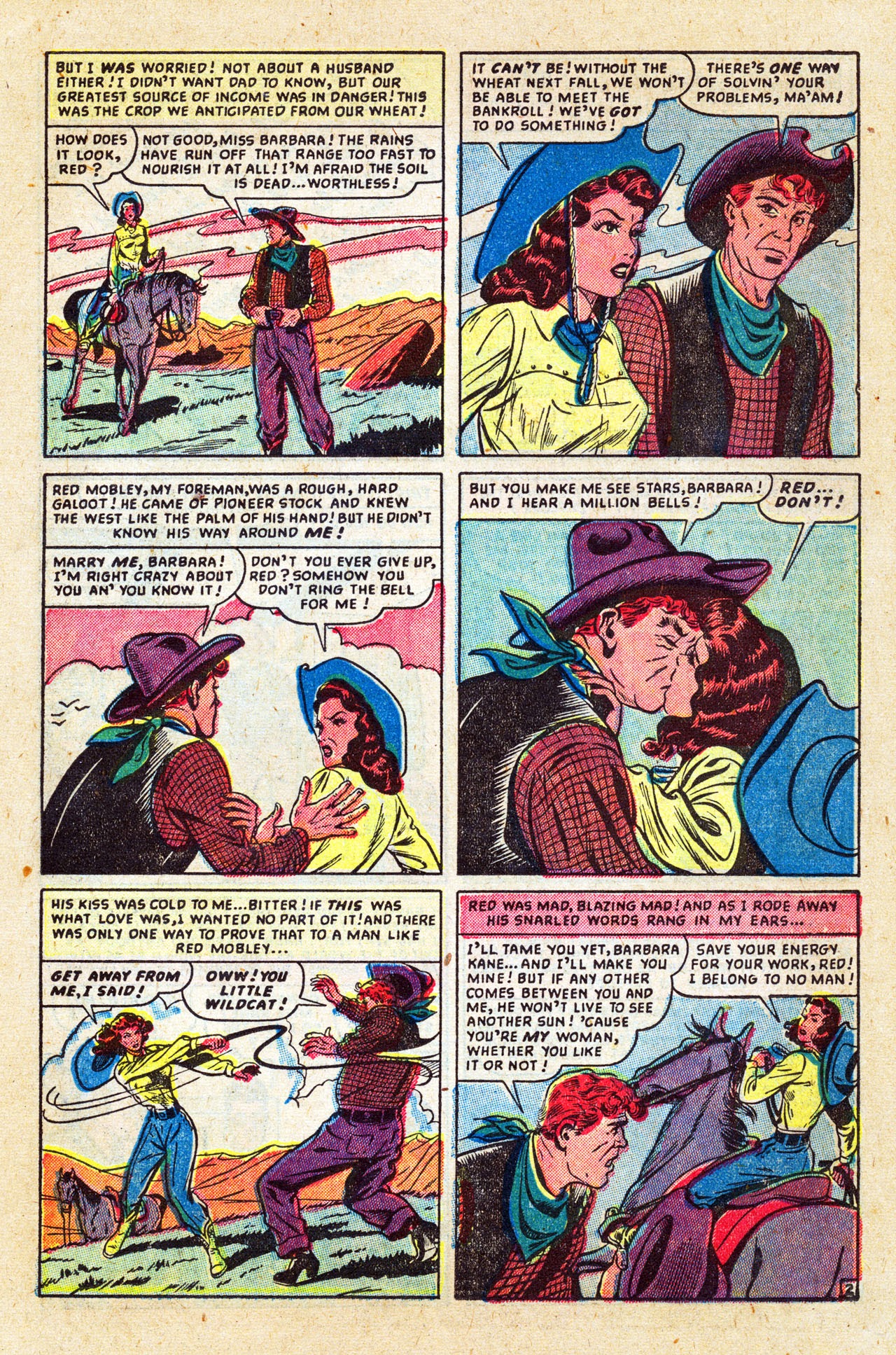 Read online Cowboy Romances comic -  Issue #1 - 15