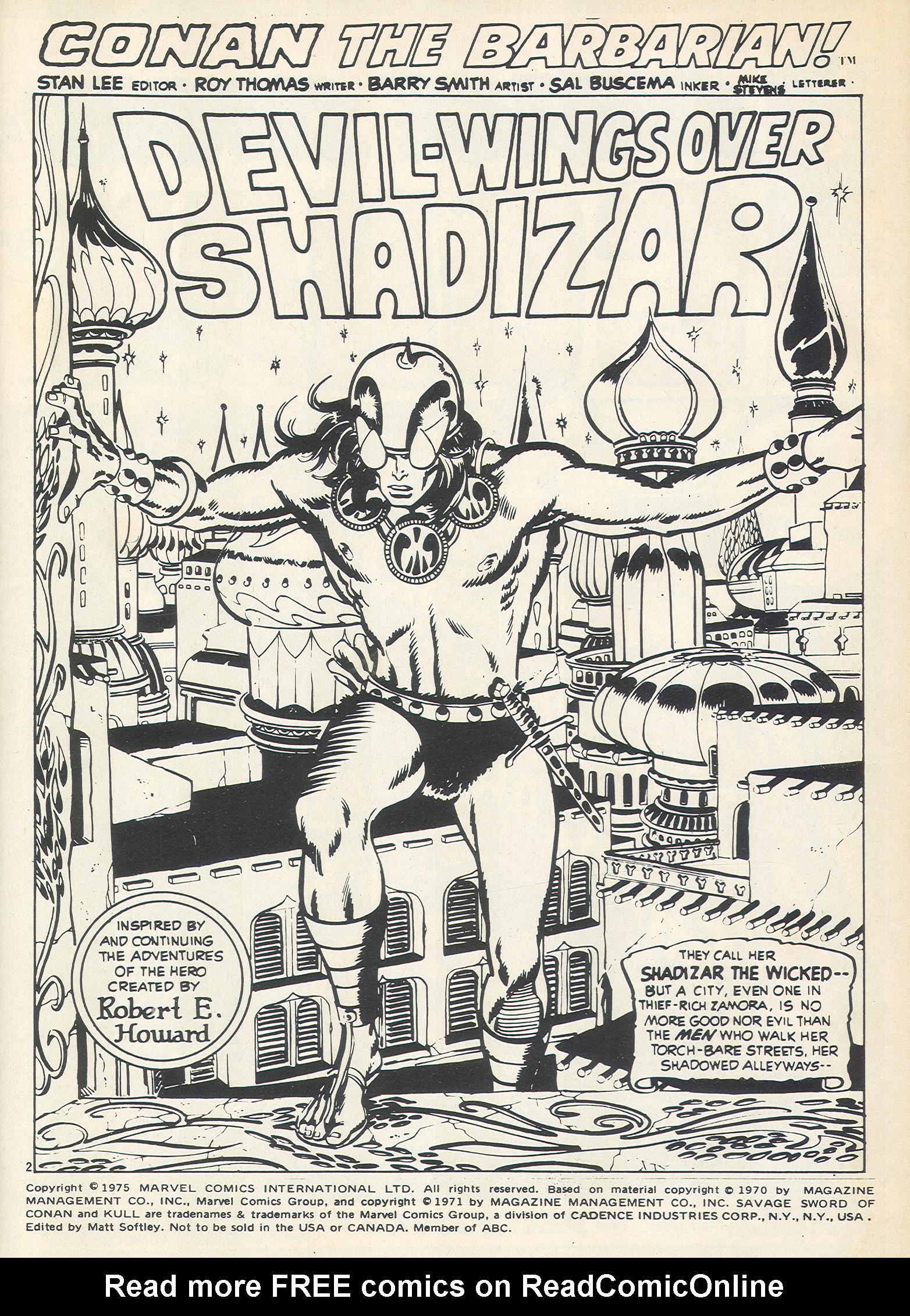 Read online The Savage Sword of Conan (1975) comic -  Issue #6 - 2