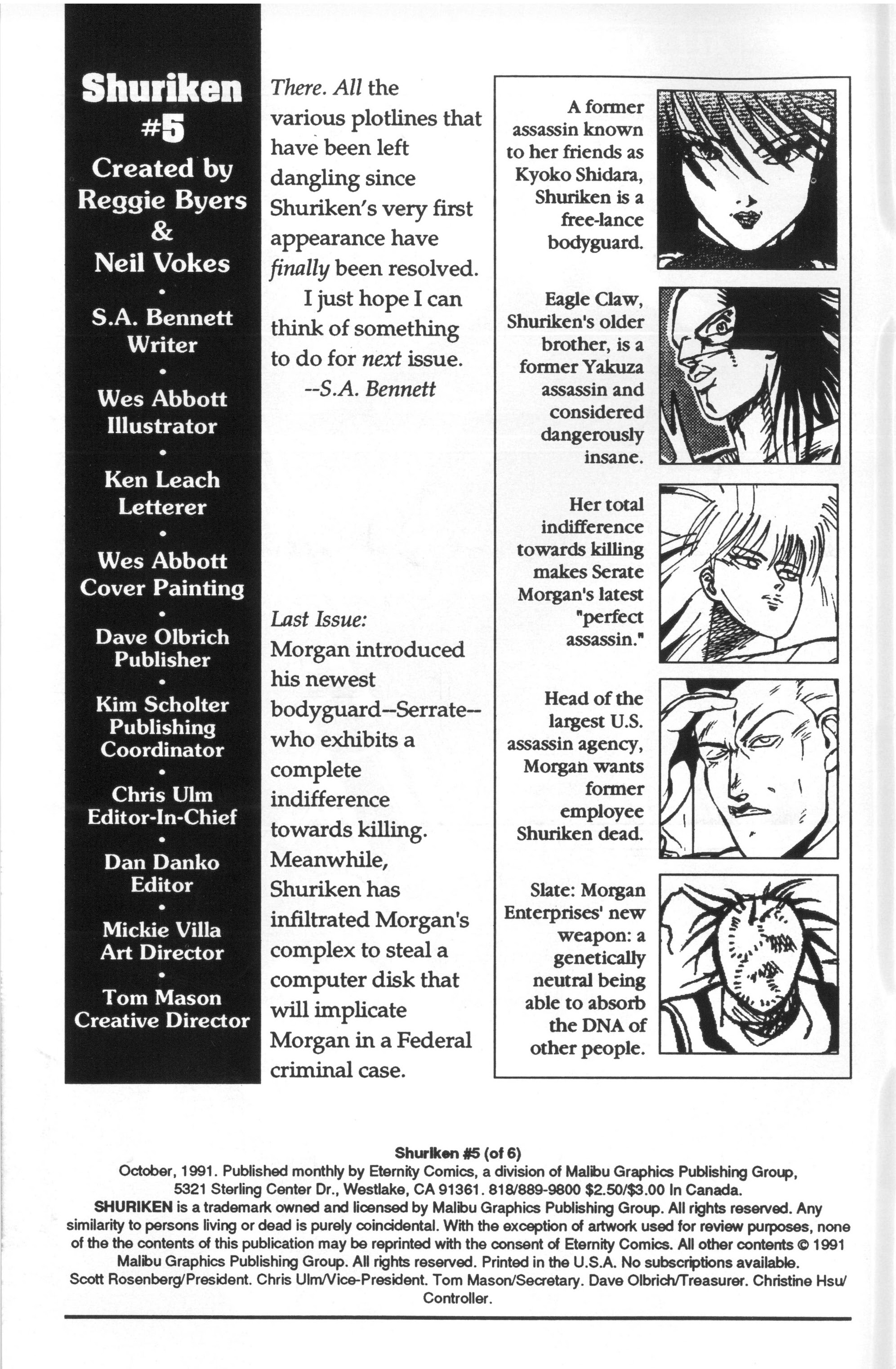 Read online Shuriken (1991) comic -  Issue #5 - 2