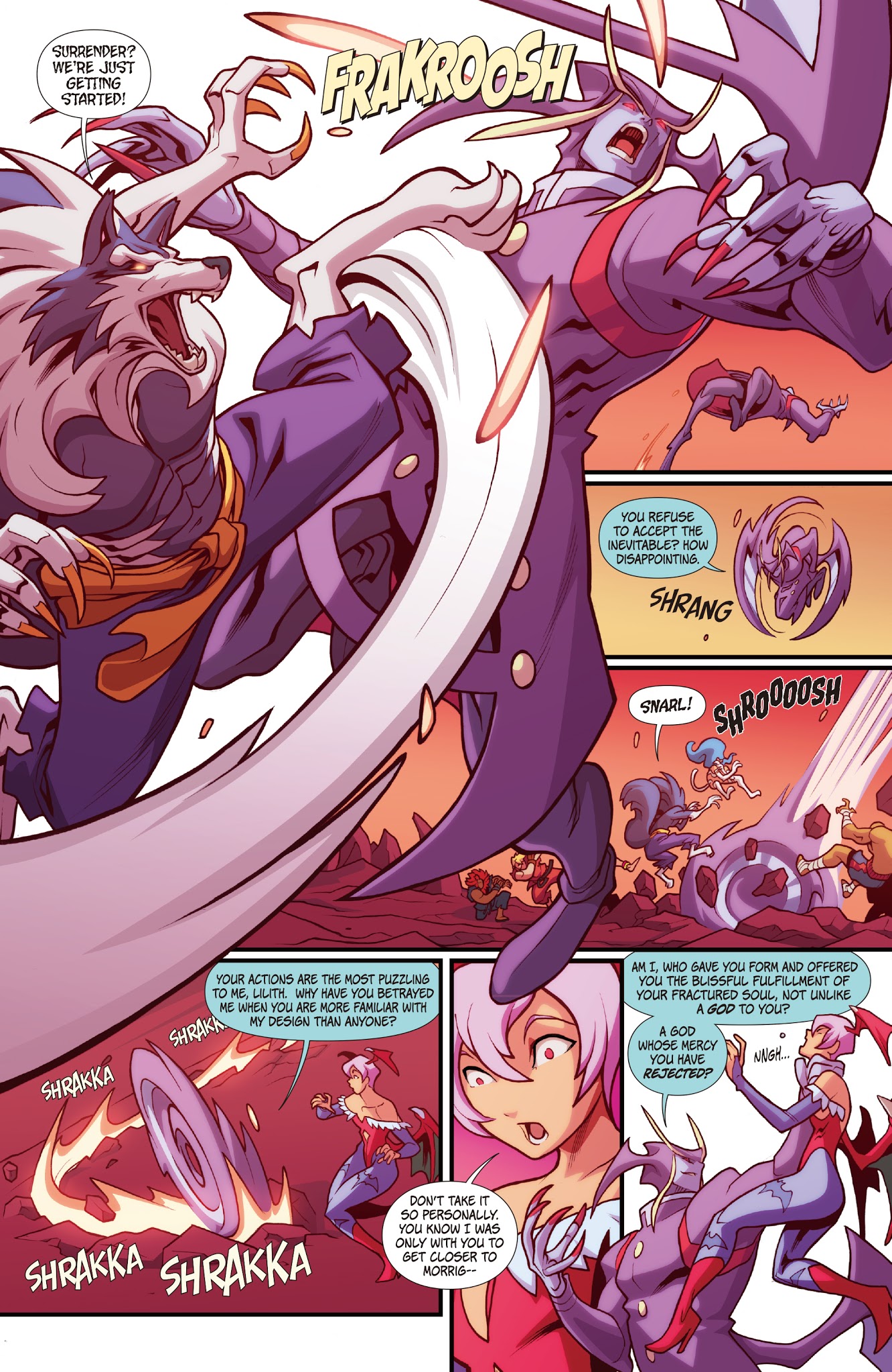 Read online Street Fighter VS Darkstalkers comic -  Issue #8 - 5