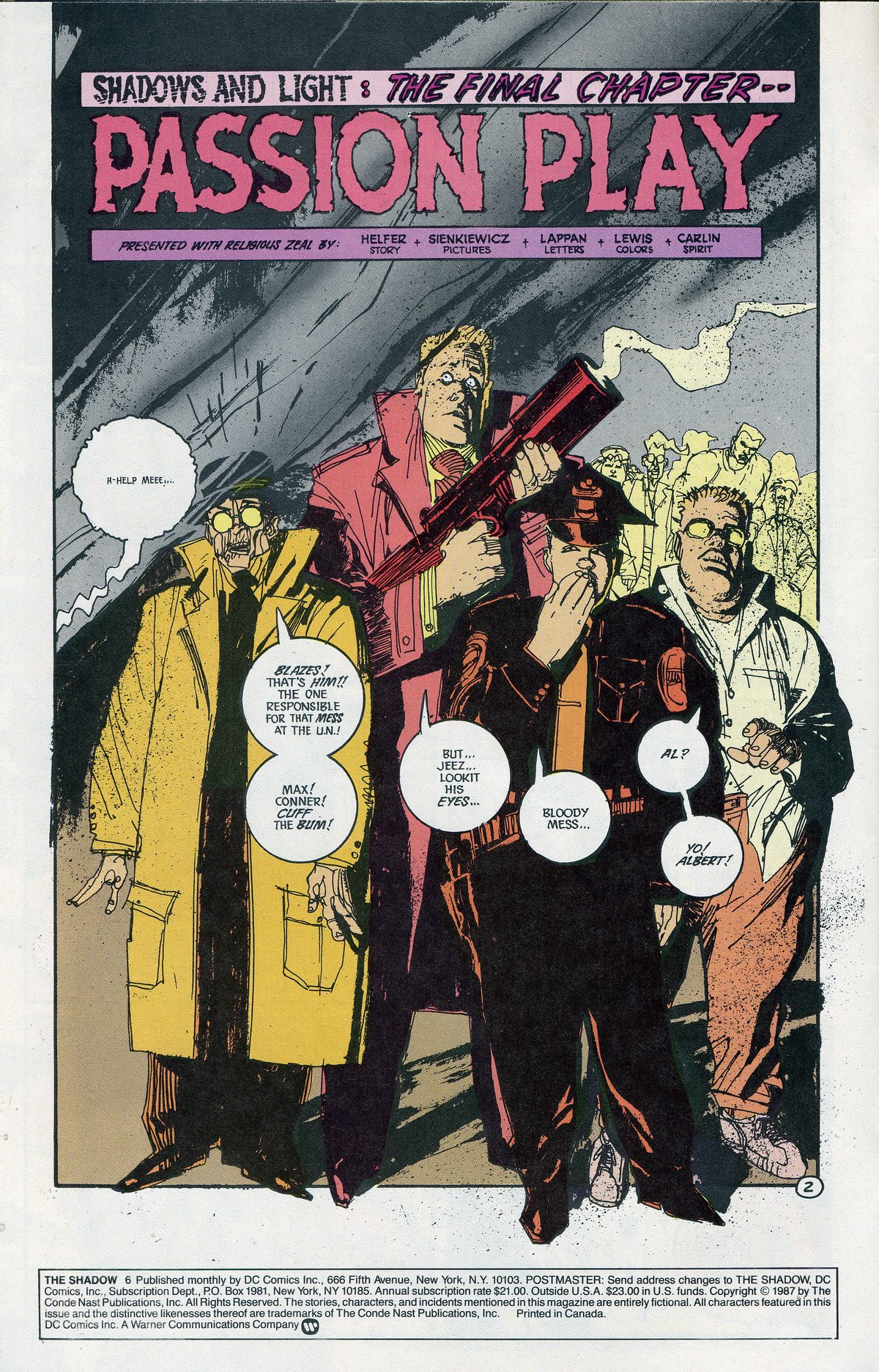 Read online The Shadow (1987) comic -  Issue #6 - 4