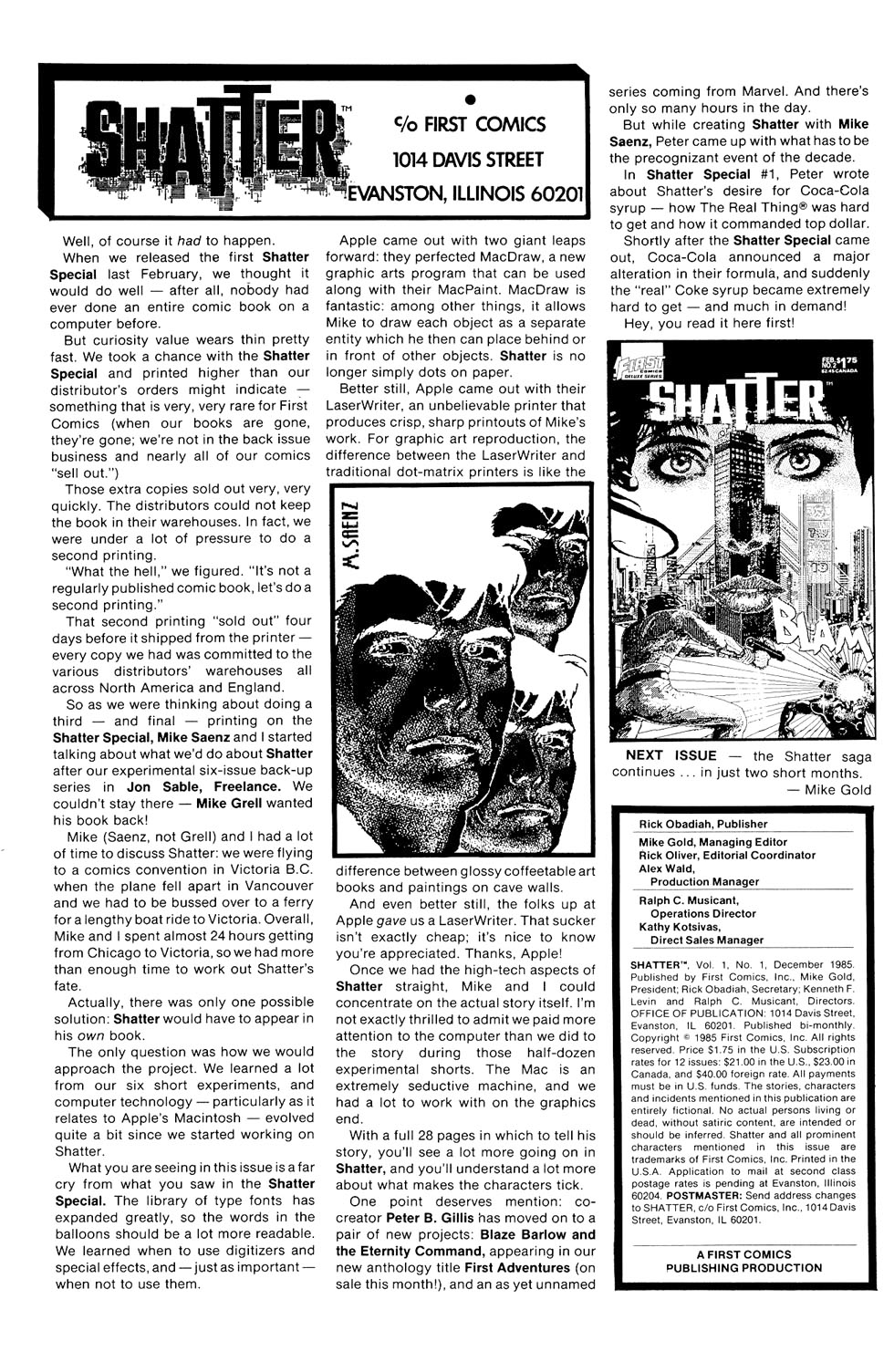 Read online Shatter comic -  Issue #1 - 2