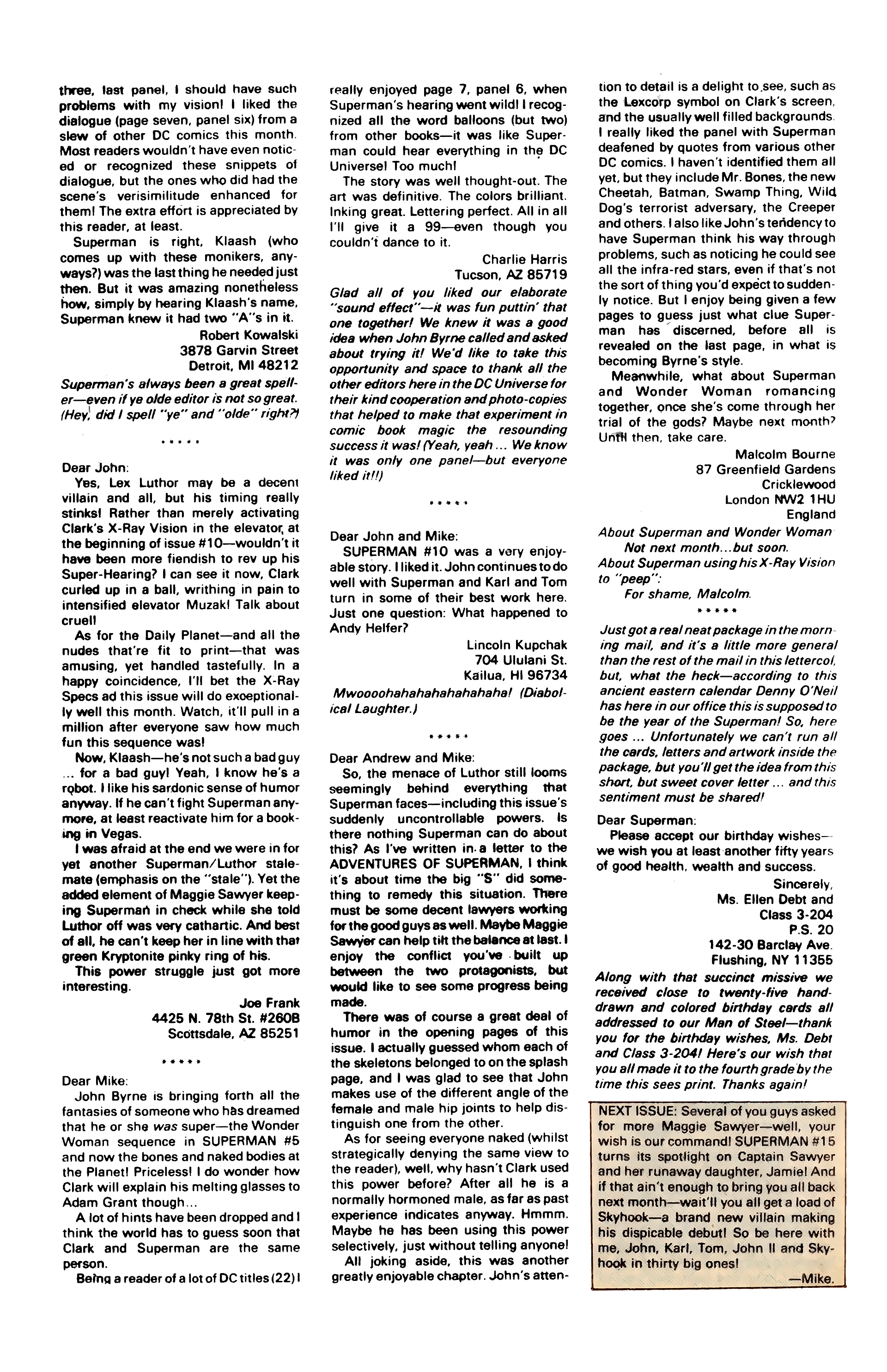 Read online Superman (1987) comic -  Issue #14 - 25