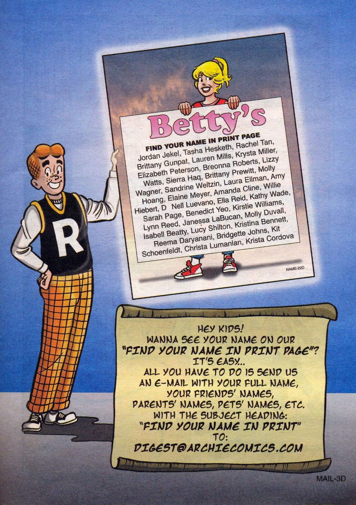 Read online Archie's Double Digest Magazine comic -  Issue #159 - 143