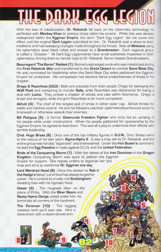 Read online Sonic the Hedgehog: The Complete Sonic Comic Encyclopedia comic -  Issue # TPB - 84