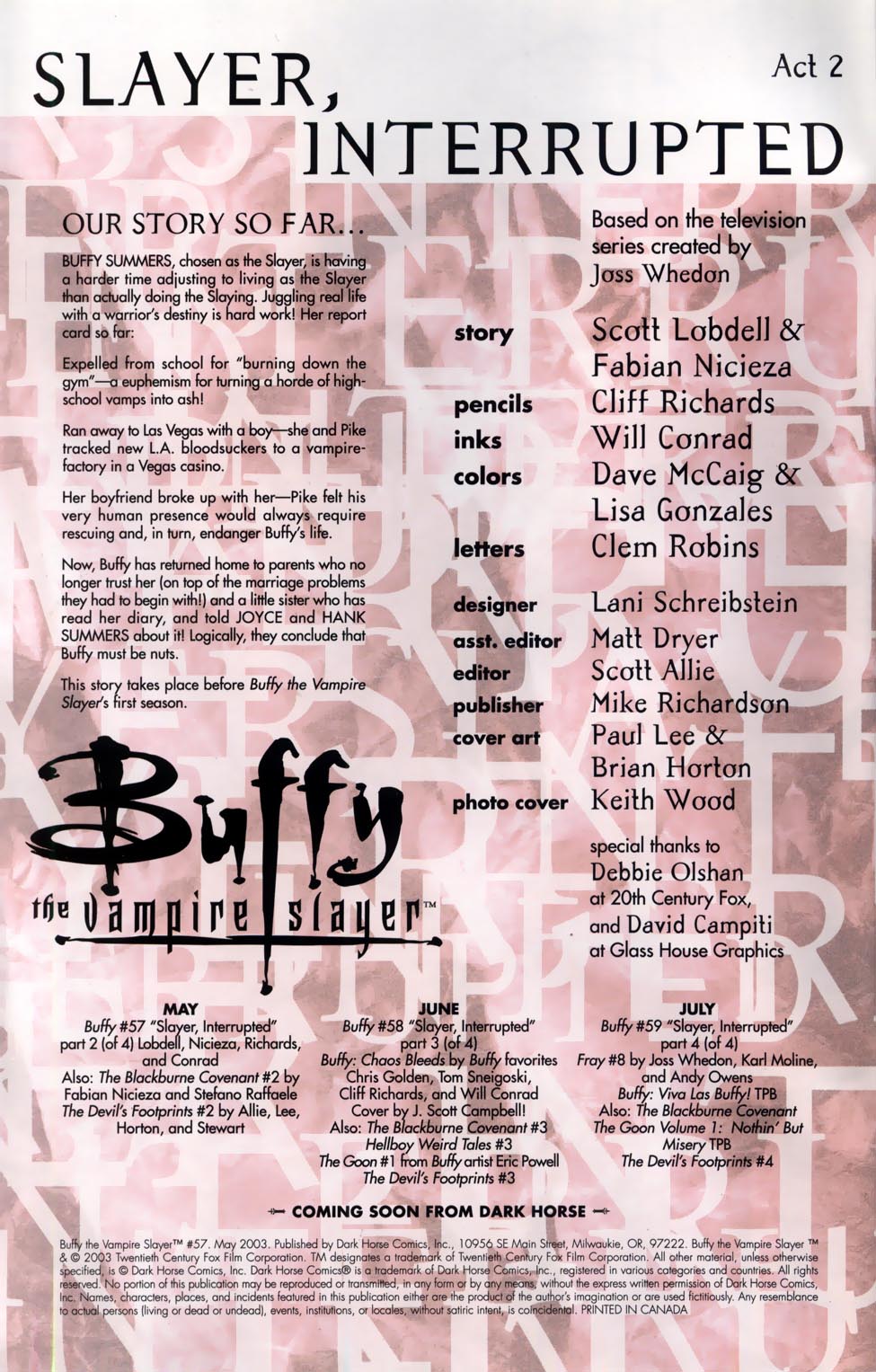 Read online Buffy the Vampire Slayer (1998) comic -  Issue #57 - 2