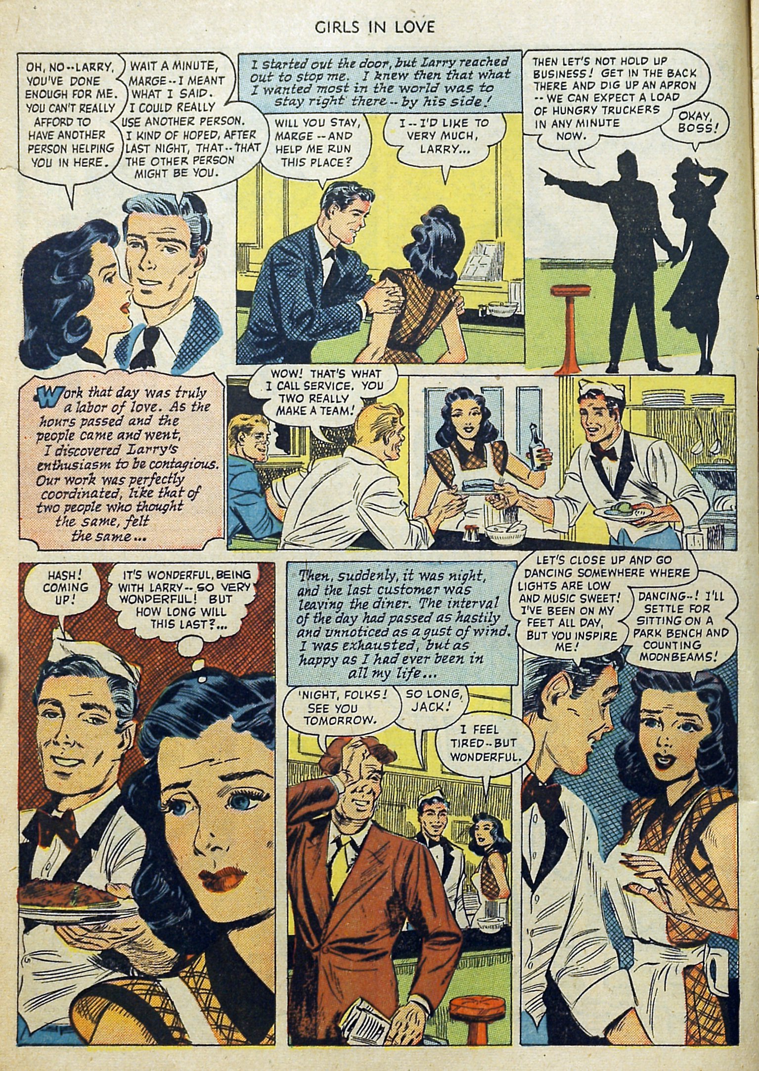 Read online Girls in Love (1950) comic -  Issue #1 - 8