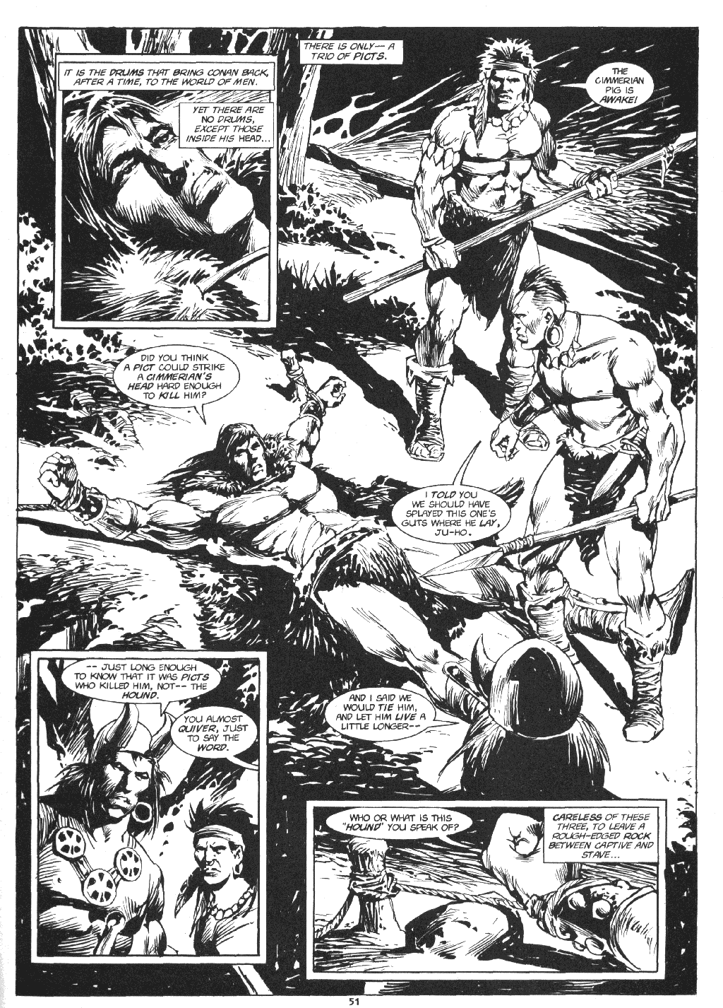 Read online The Savage Sword Of Conan comic -  Issue #219 - 52