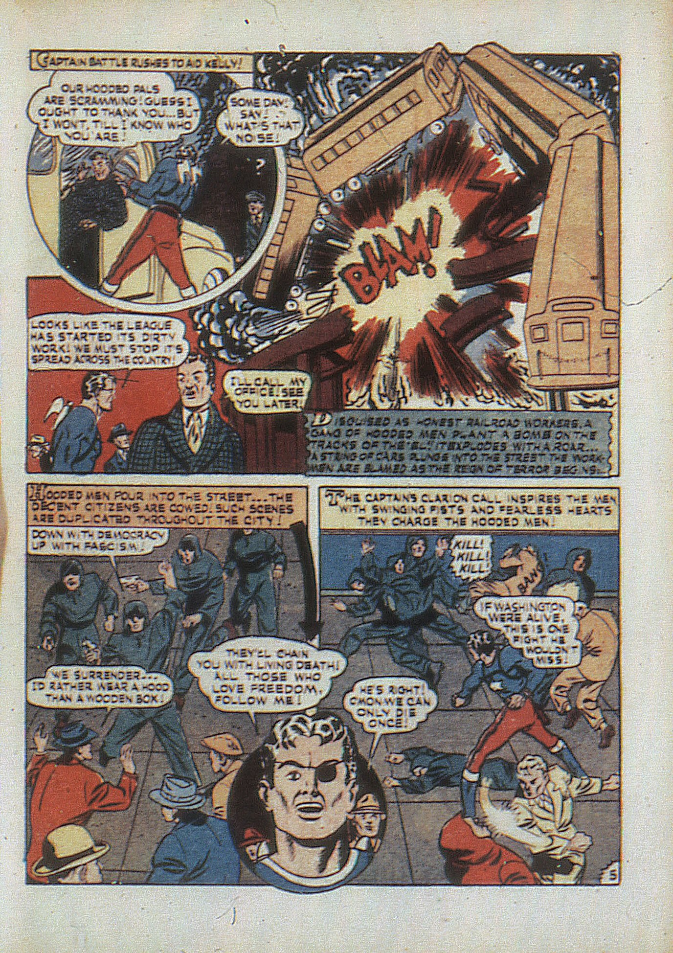Read online Captain Battle Comics comic -  Issue #1 - 39