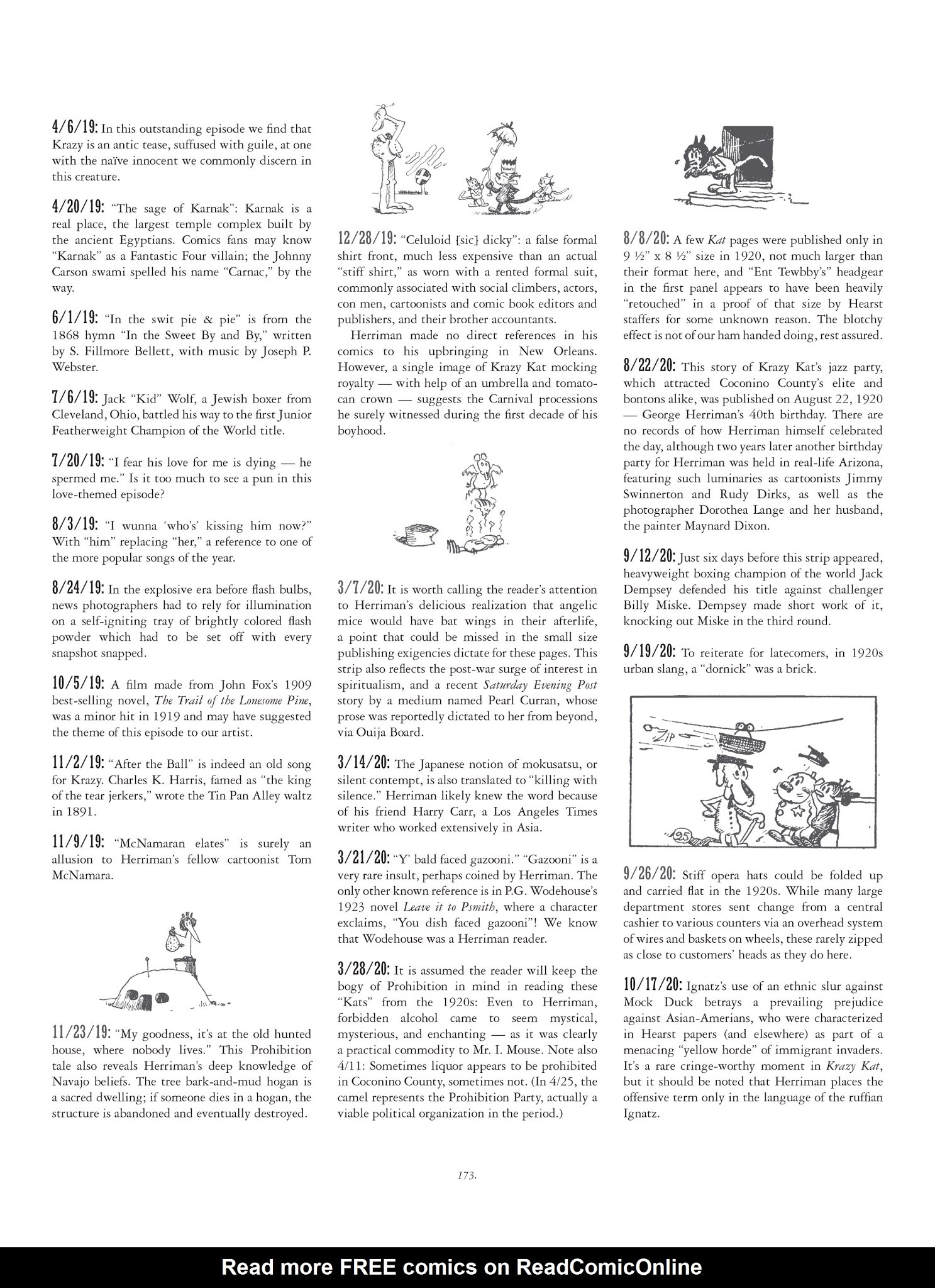 Read online Krazy & Ignatz comic -  Issue # TPB 2 - 173