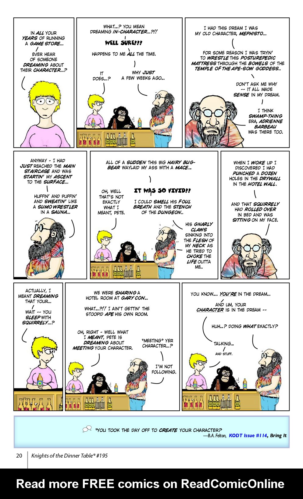 Read online Knights of the Dinner Table comic -  Issue #195 - 22