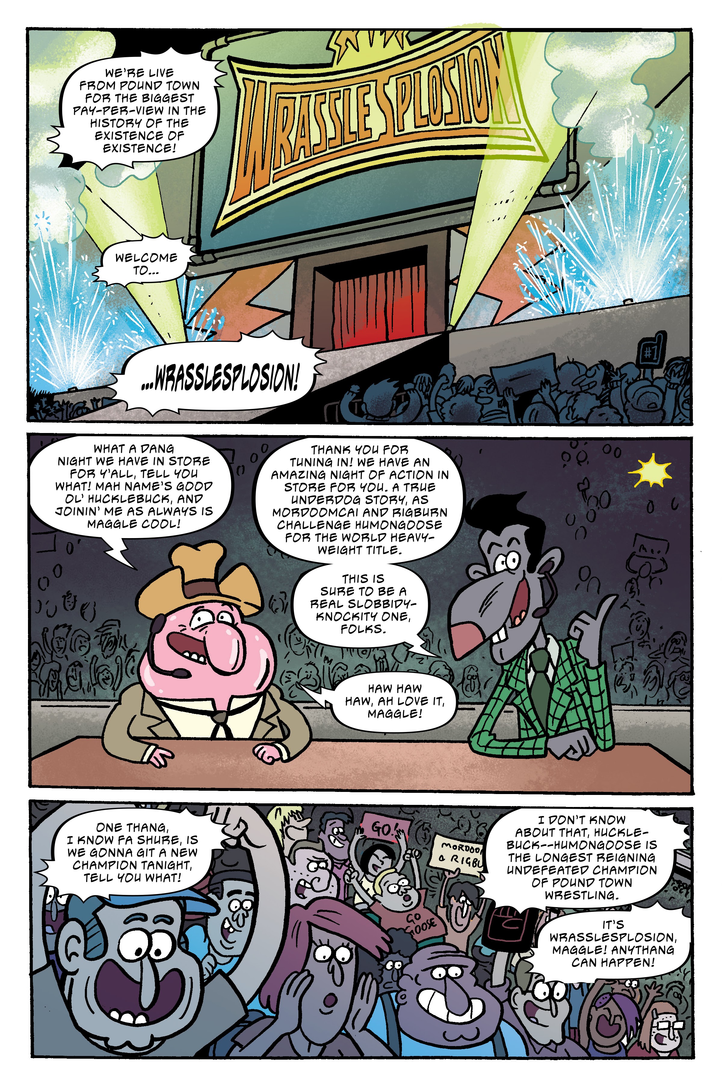 Read online Regular Show: Wrasslesplosion comic -  Issue # TPB - 78