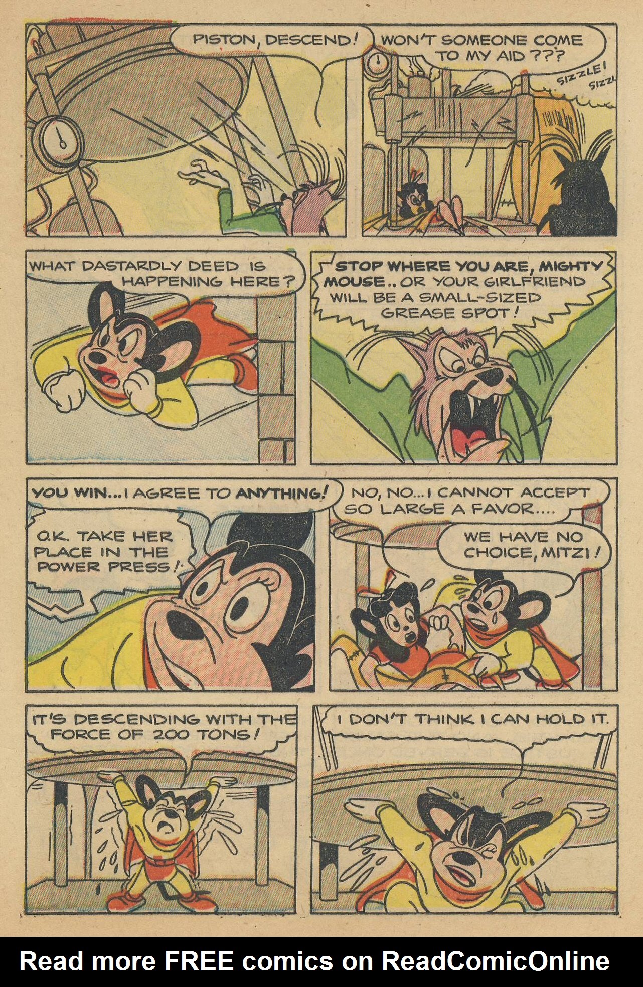 Read online Paul Terry's Mighty Mouse Comics comic -  Issue #45 - 49