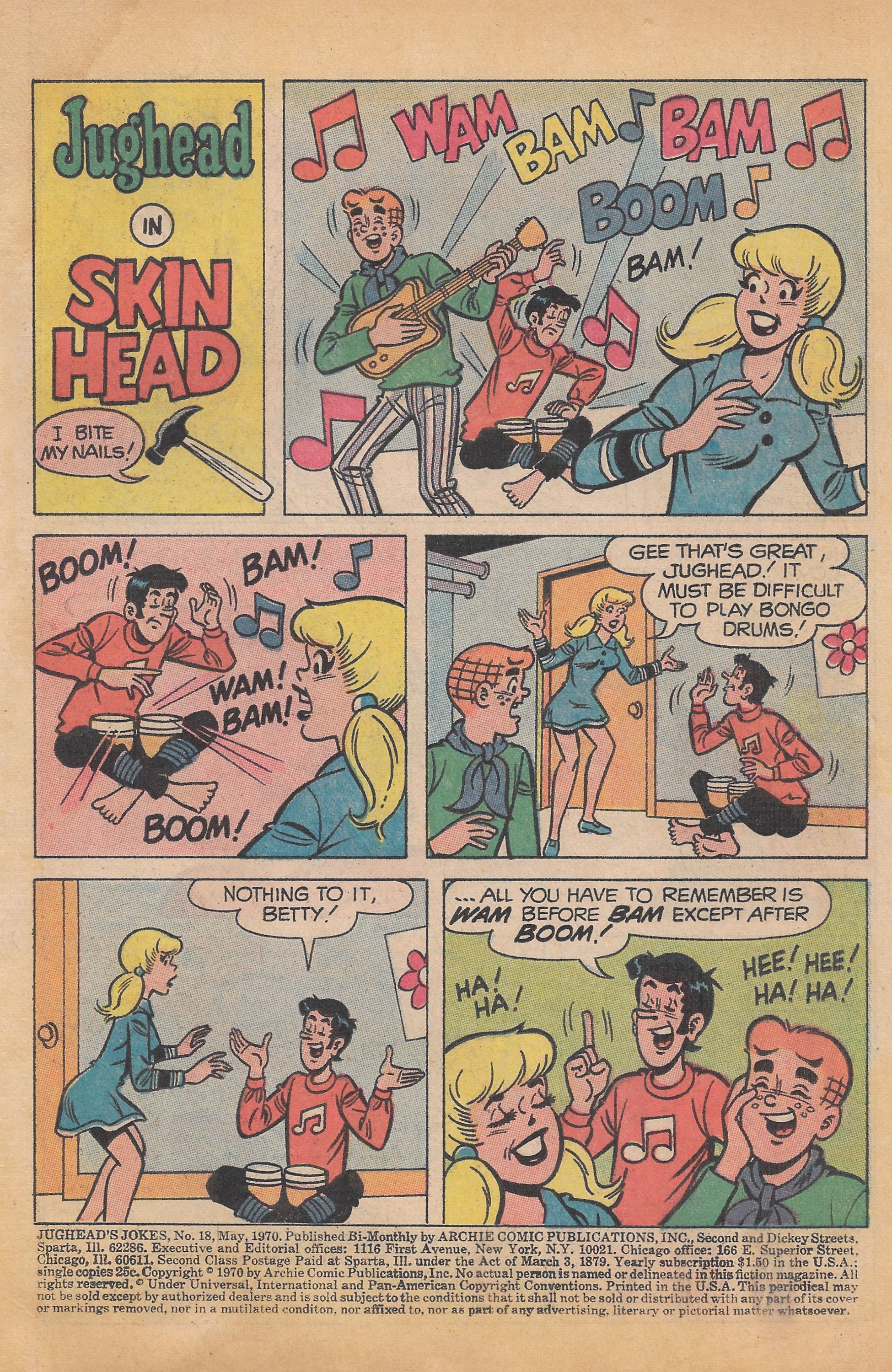 Read online Jughead's Jokes comic -  Issue #18 - 3