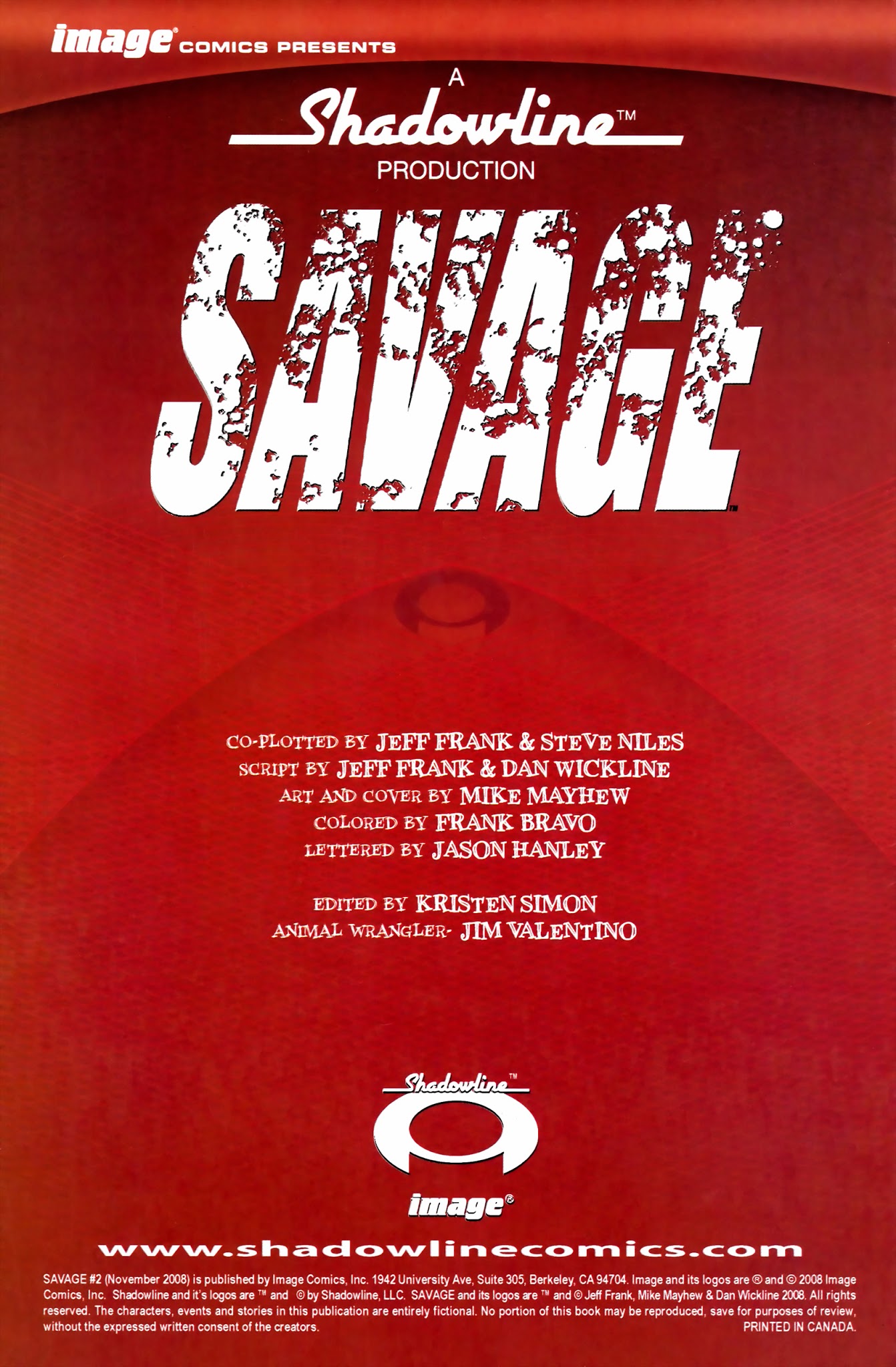 Read online Savage (2008) comic -  Issue #2 - 2
