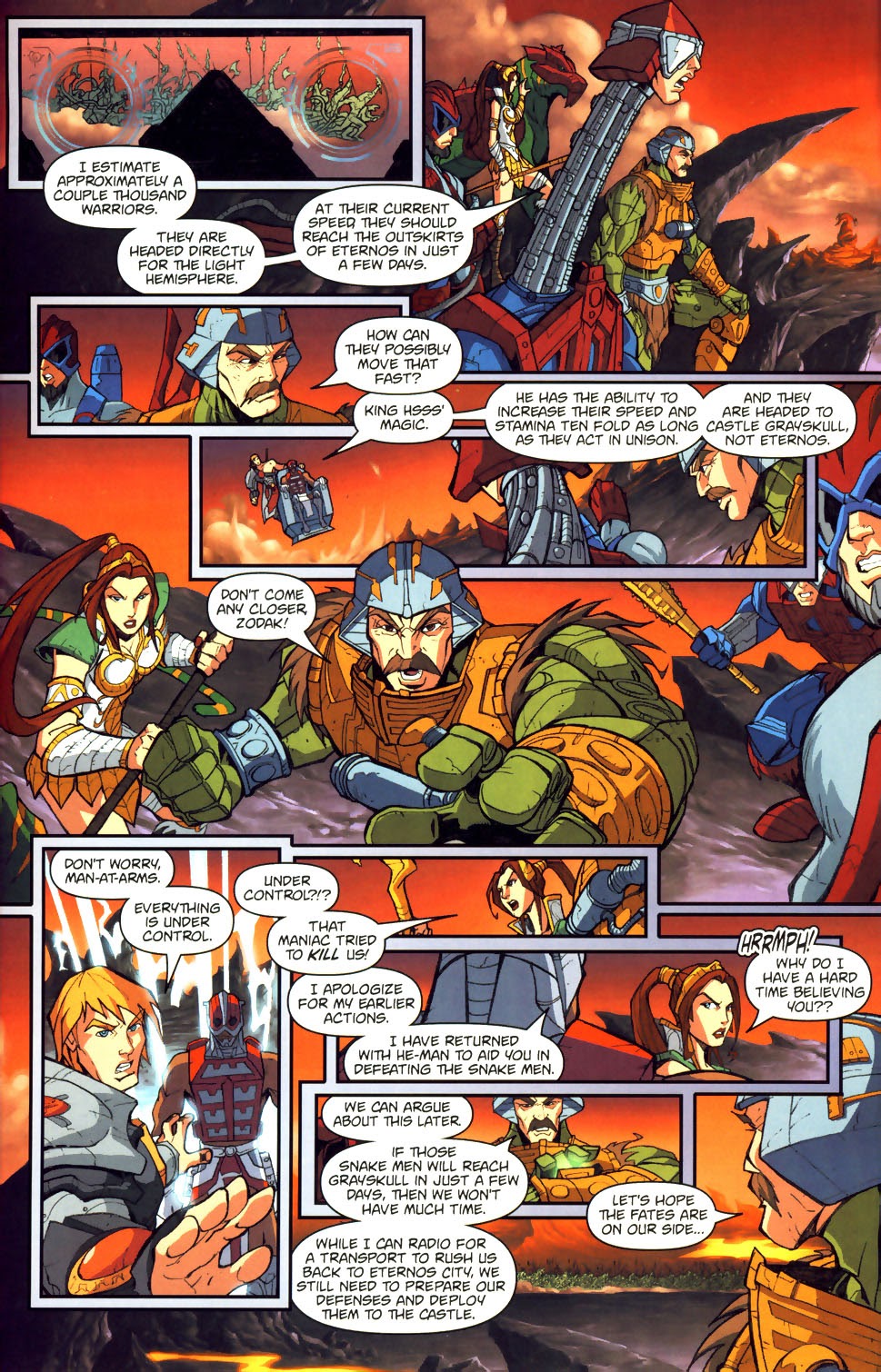 Read online Masters of the Universe Rise of the Snake Men comic -  Issue #3 - 4