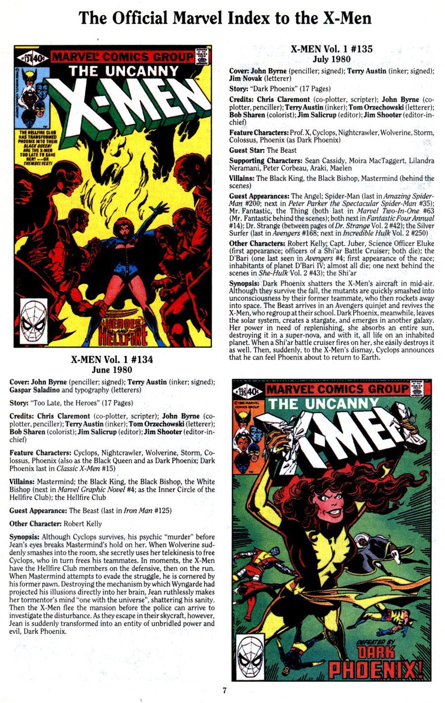 Read online The Official Marvel Index To The X-Men (1994) comic -  Issue #3 - 9