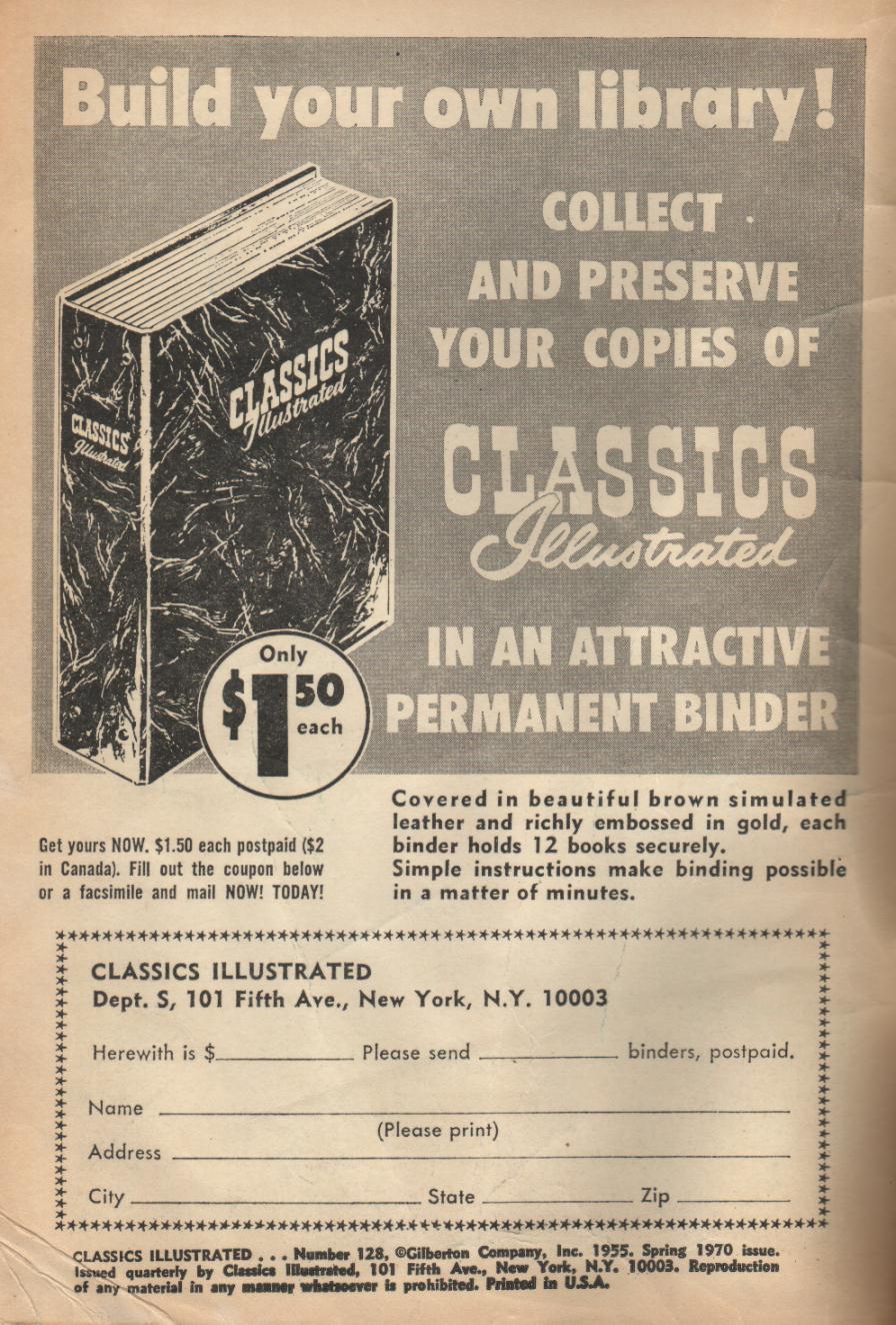 Read online Classics Illustrated comic -  Issue #128 - 2