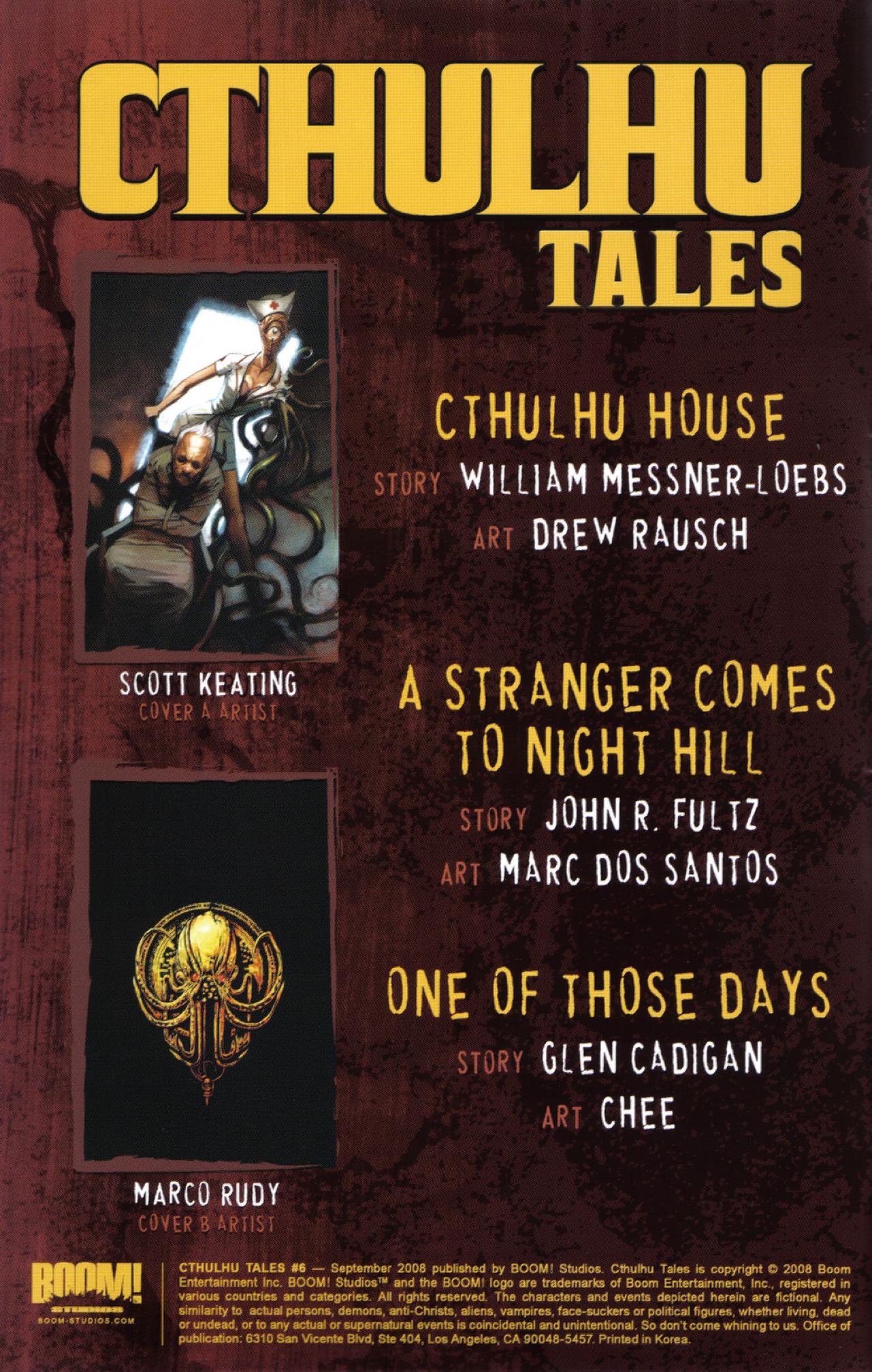 Read online Cthulhu Tales comic -  Issue #6 - 2