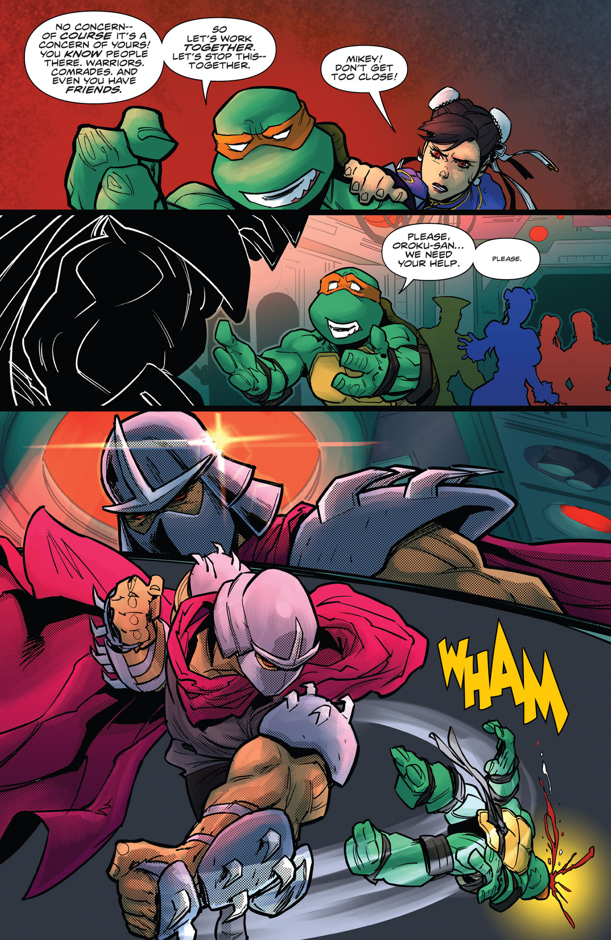Read online Teenage Mutant Ninja Turtles vs. Street Fighter comic -  Issue #5 - 6