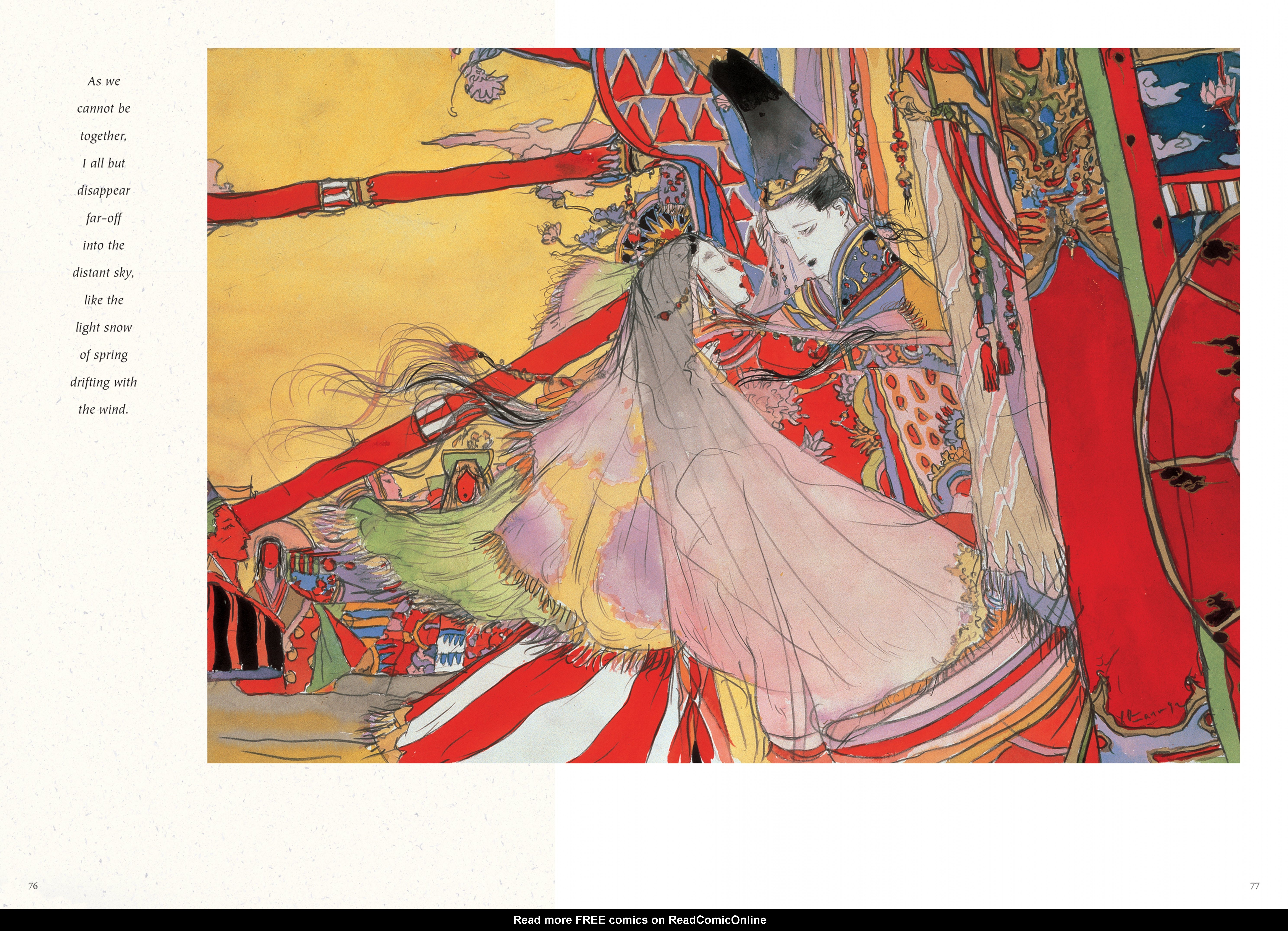 Read online Elegant Spirits: Amano's Tale of Genji and Fairies comic -  Issue # TPB - 51