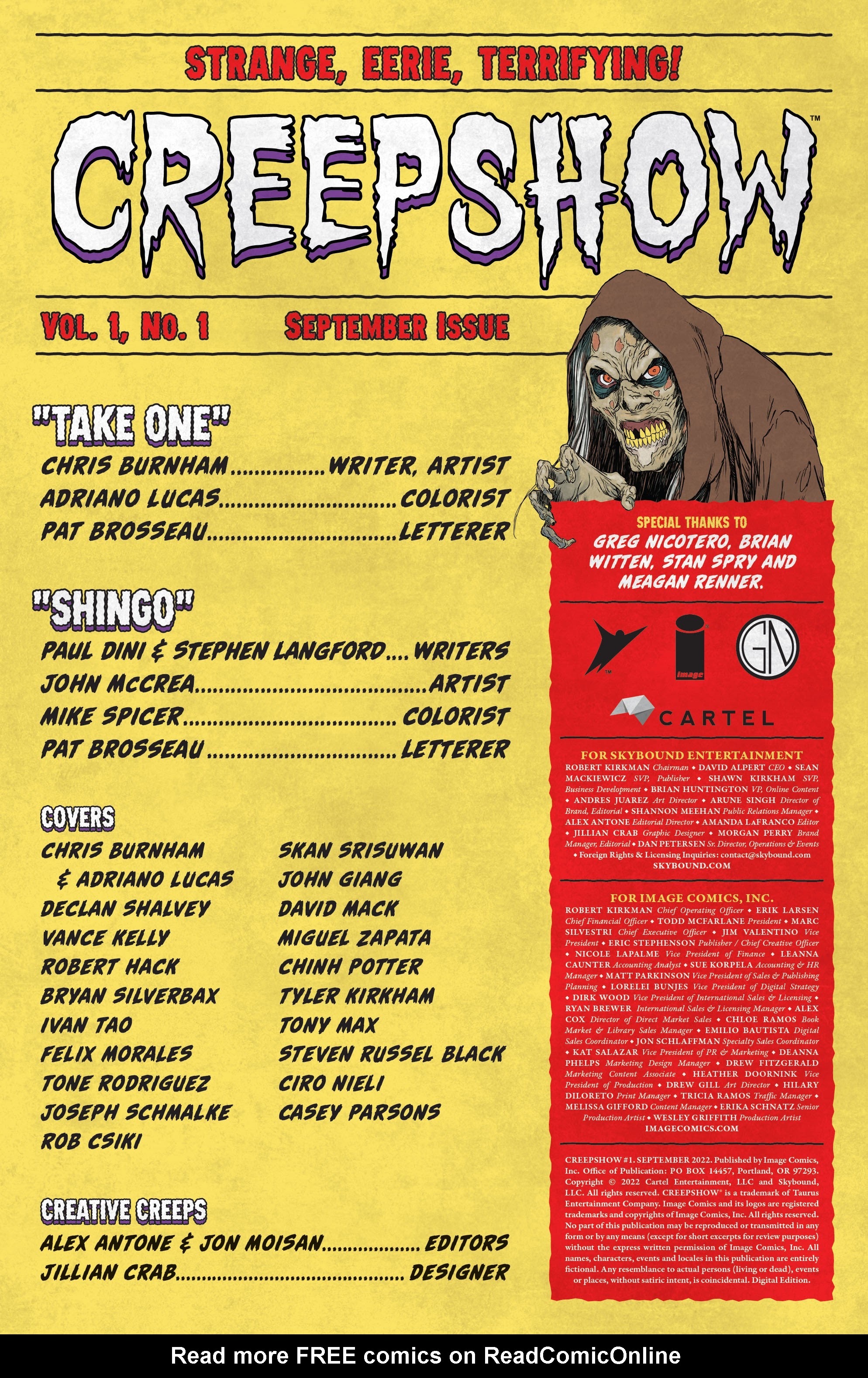 Read online Creepshow (2022) comic -  Issue #1 - 2