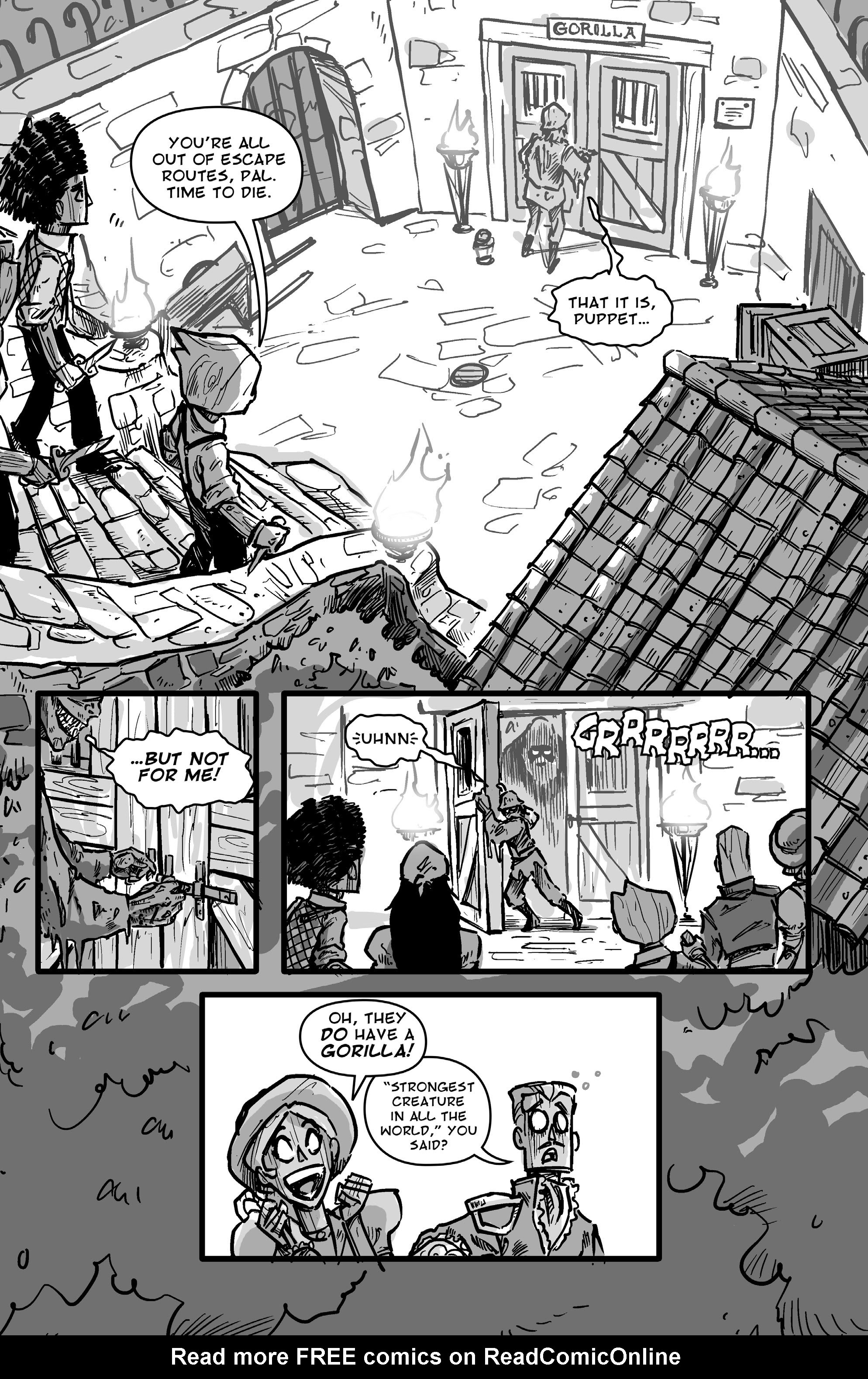 Read online Pinocchio, Vampire Slayer Versus the Vampire Zoo comic -  Issue # Full - 10