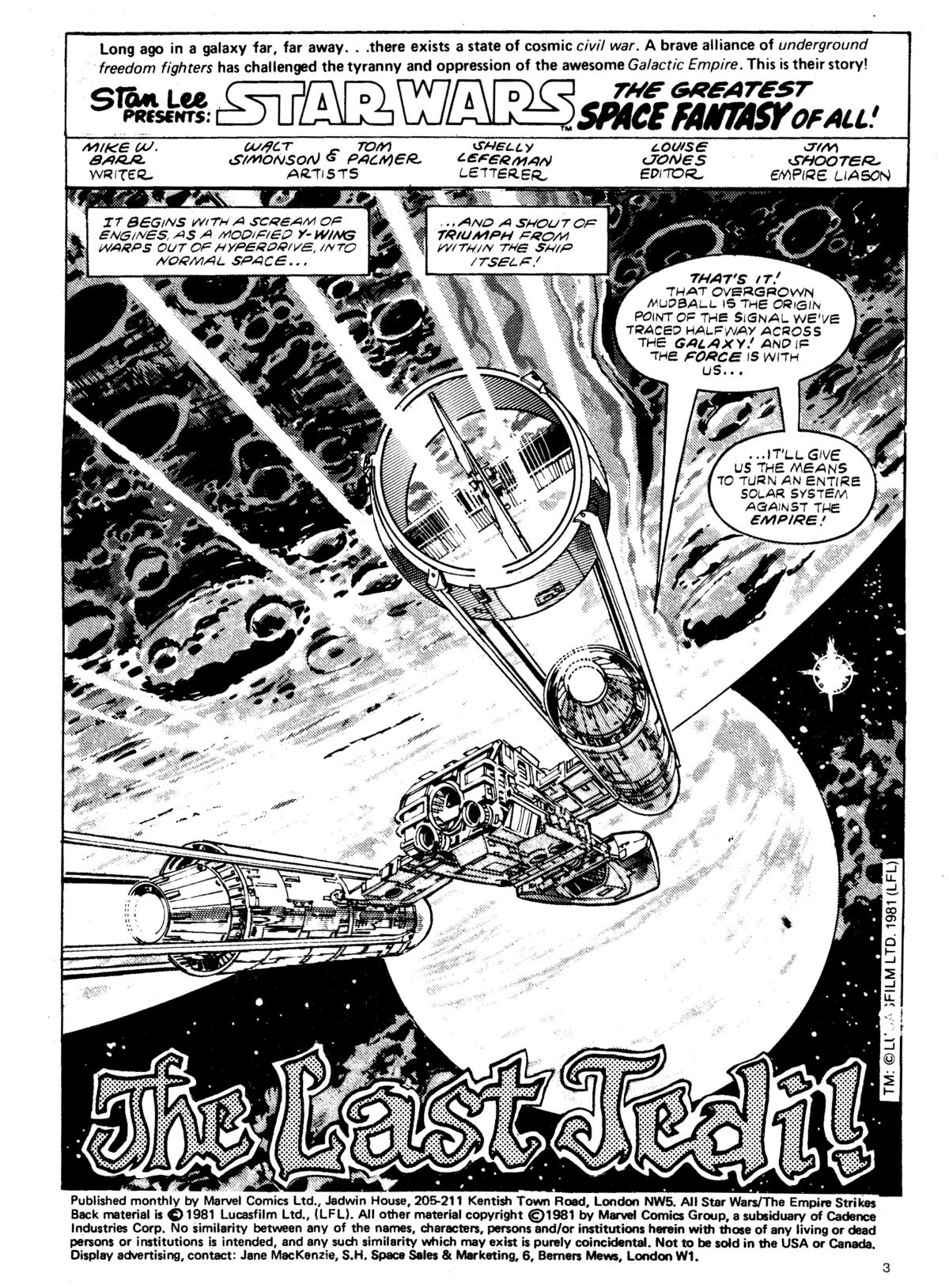 Read online Star Wars Weekly comic -  Issue #145 - 3